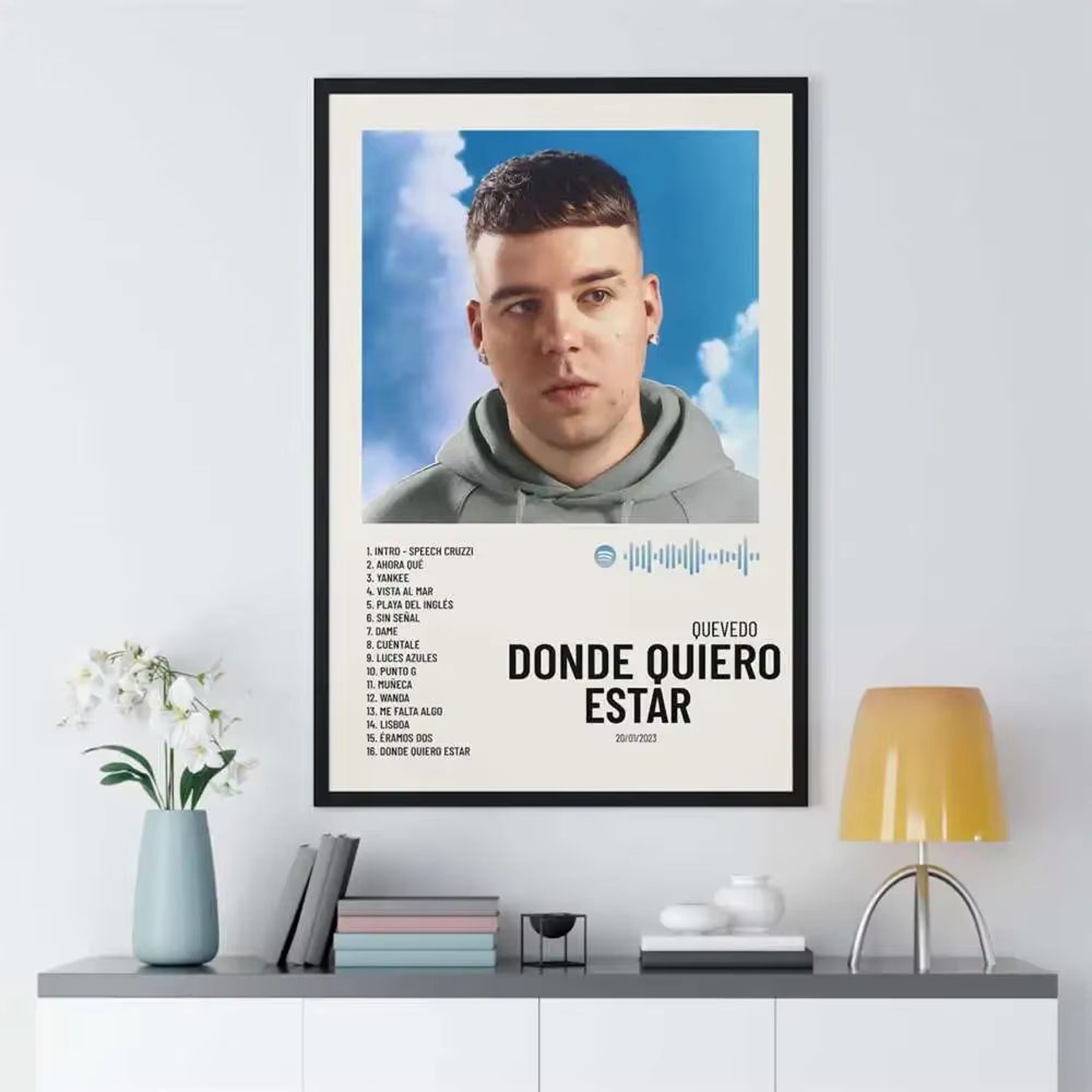 Latin Rapper Album Cover Canvas Poster Wall Art For Aesthetic Room Decor 12