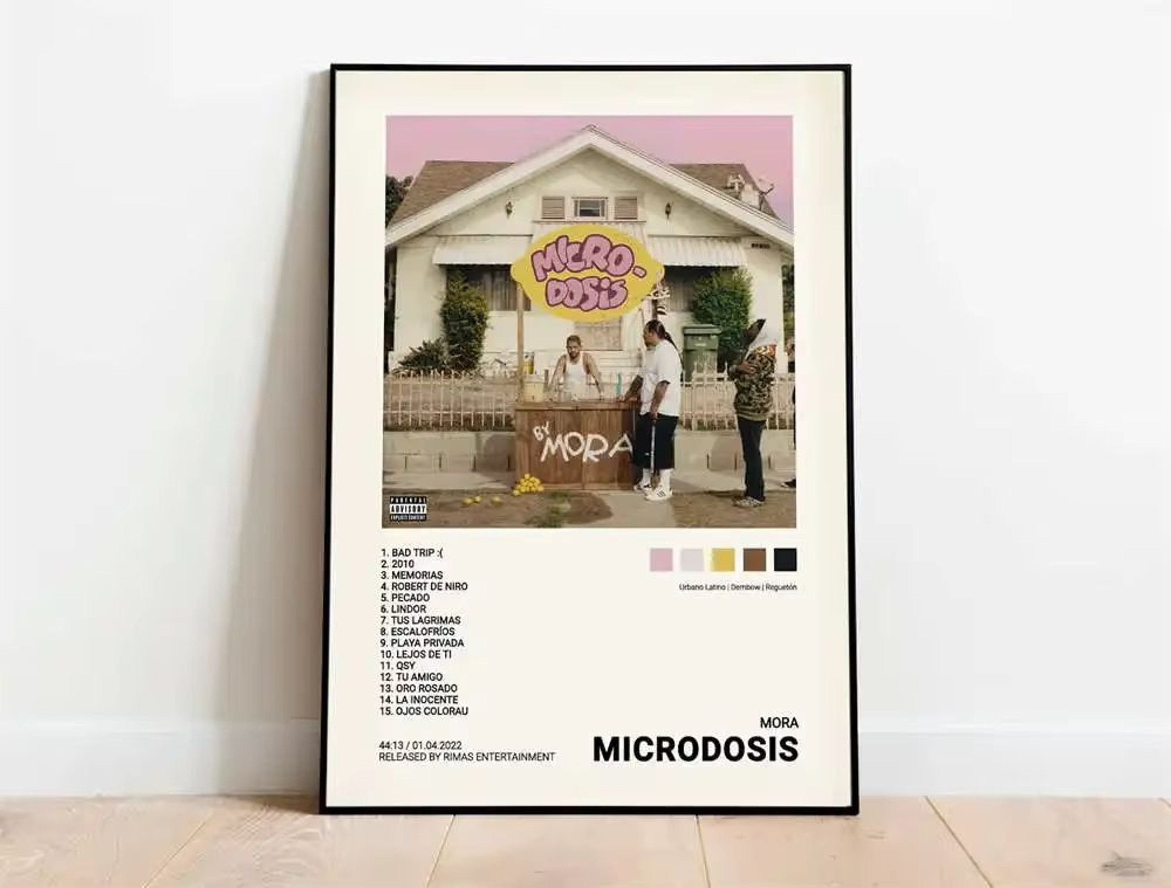 Latin Rapper Album Cover Canvas Poster Wall Art For Aesthetic Room Decor 14
