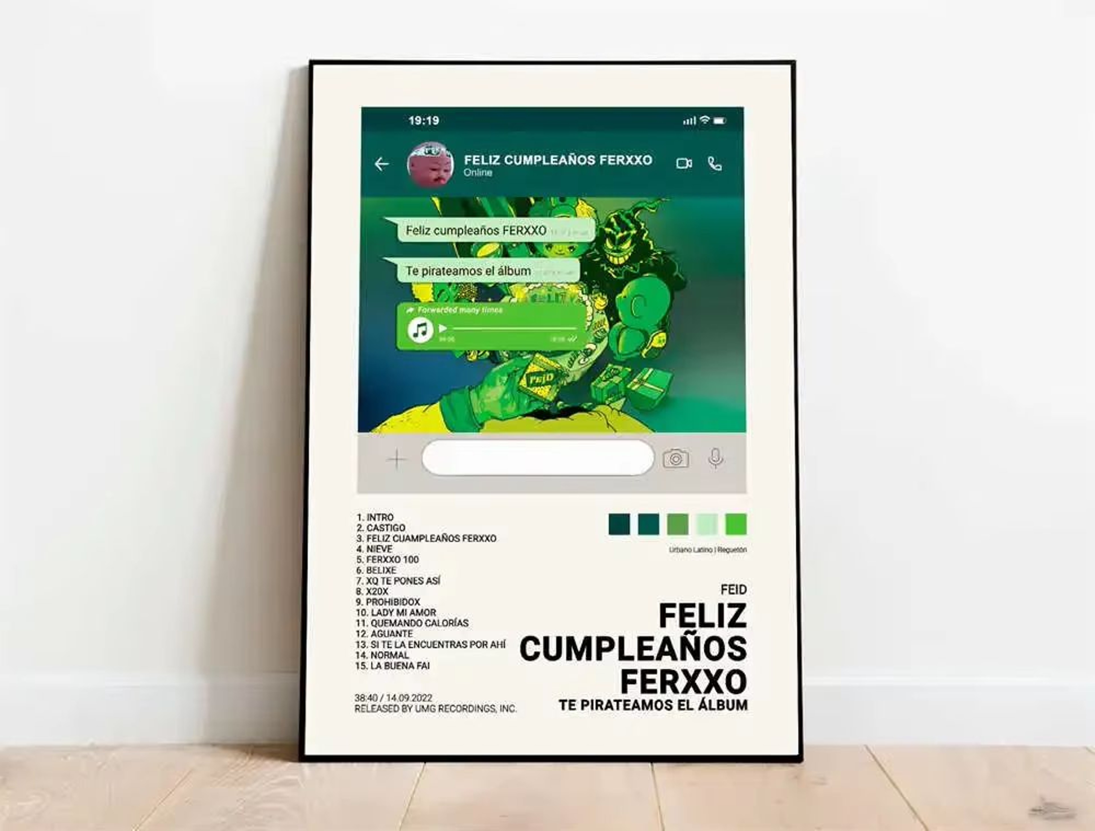 Latin Rapper Album Cover Canvas Poster Wall Art For Aesthetic Room Decor 29