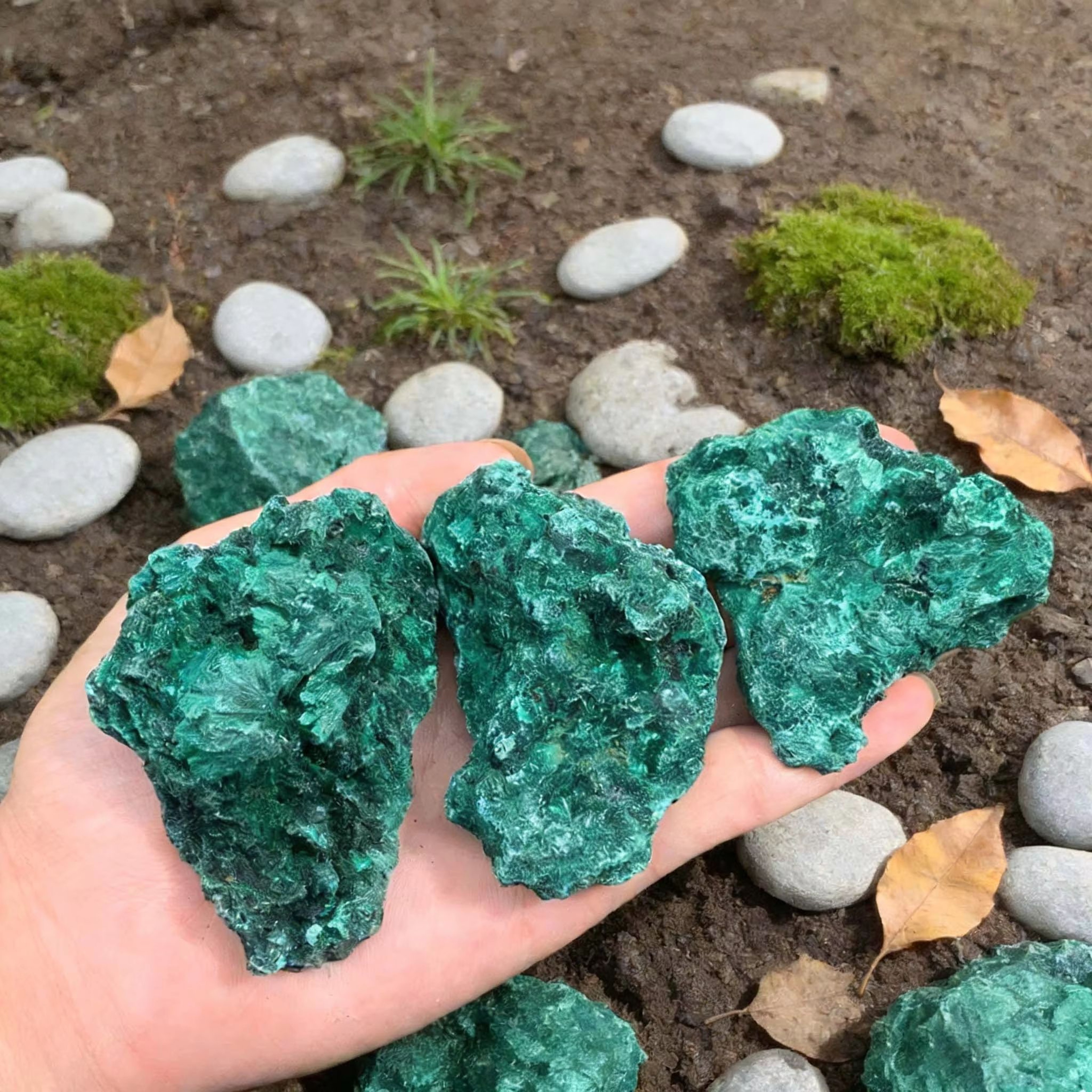 Natural Raw Malachite Crystal Stone Deep Green Rough Specimen For Home Decor And Gifts 0
