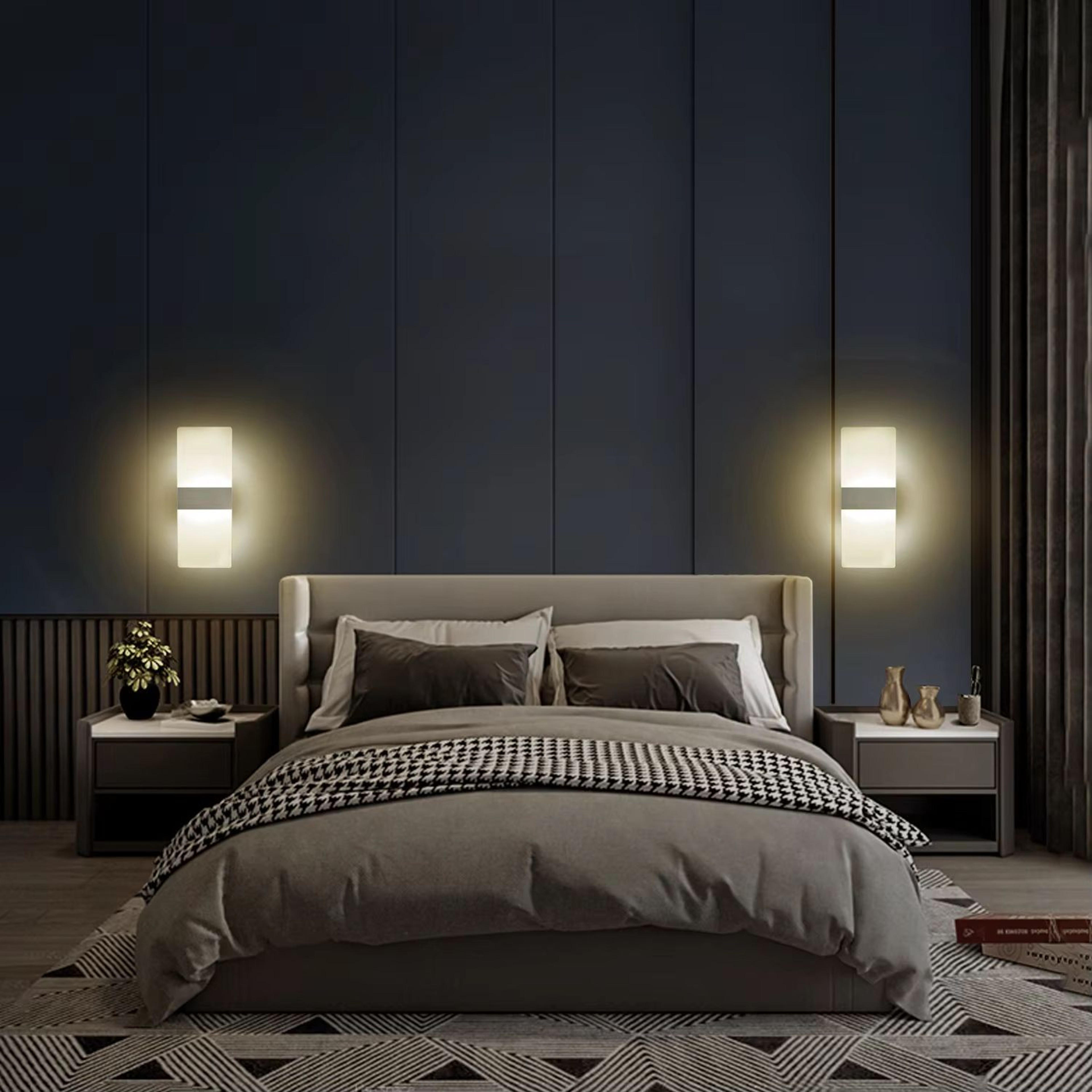 Modern Minimalist LED Wall Sconce Light For Bedroom And Living Room 0