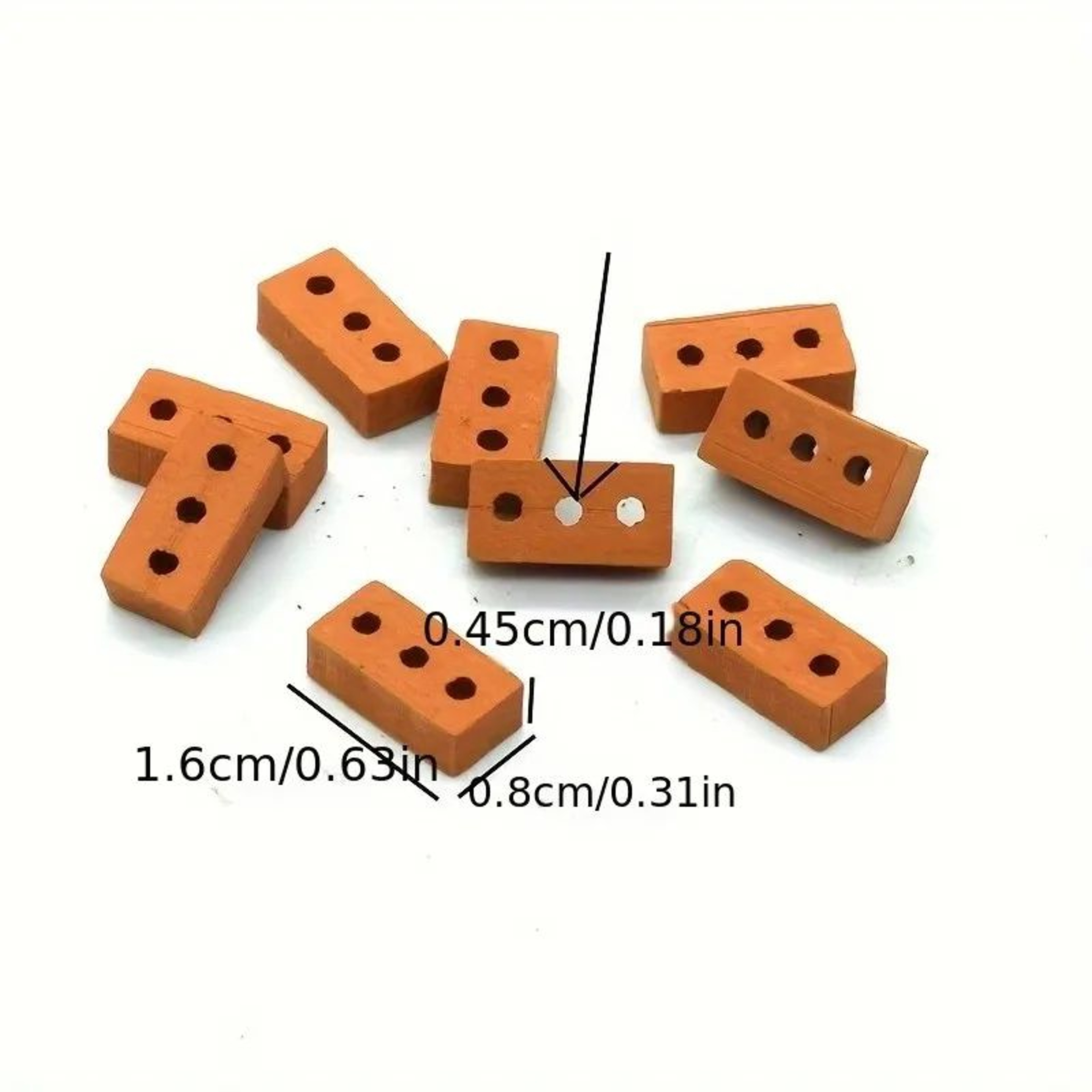 Mini Clay Brick Set For DIY Figurines  Architectural Displays 100PCS 1