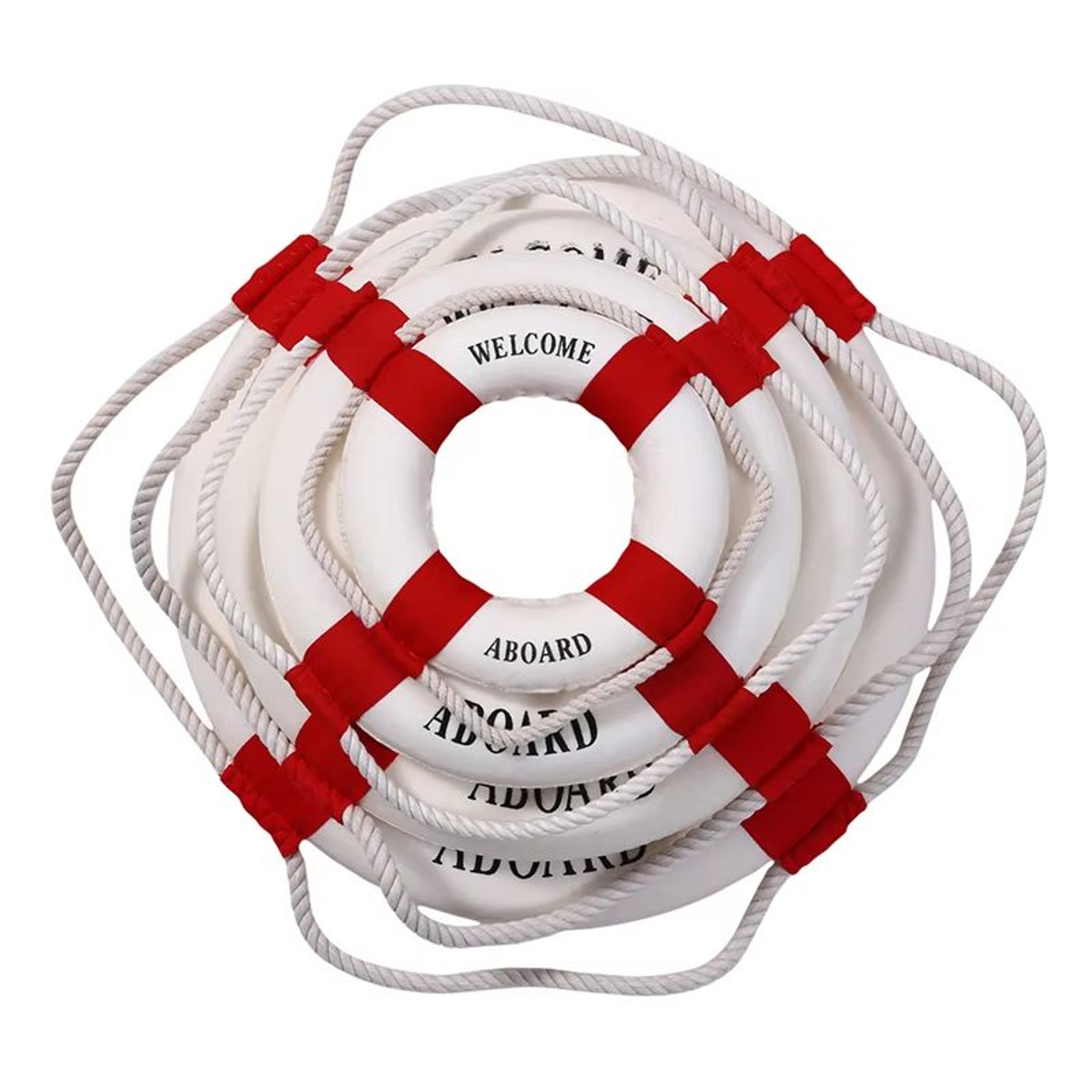 Mediterranean Lifebuoy Wall Decor Nautical Hanging Ornament 2