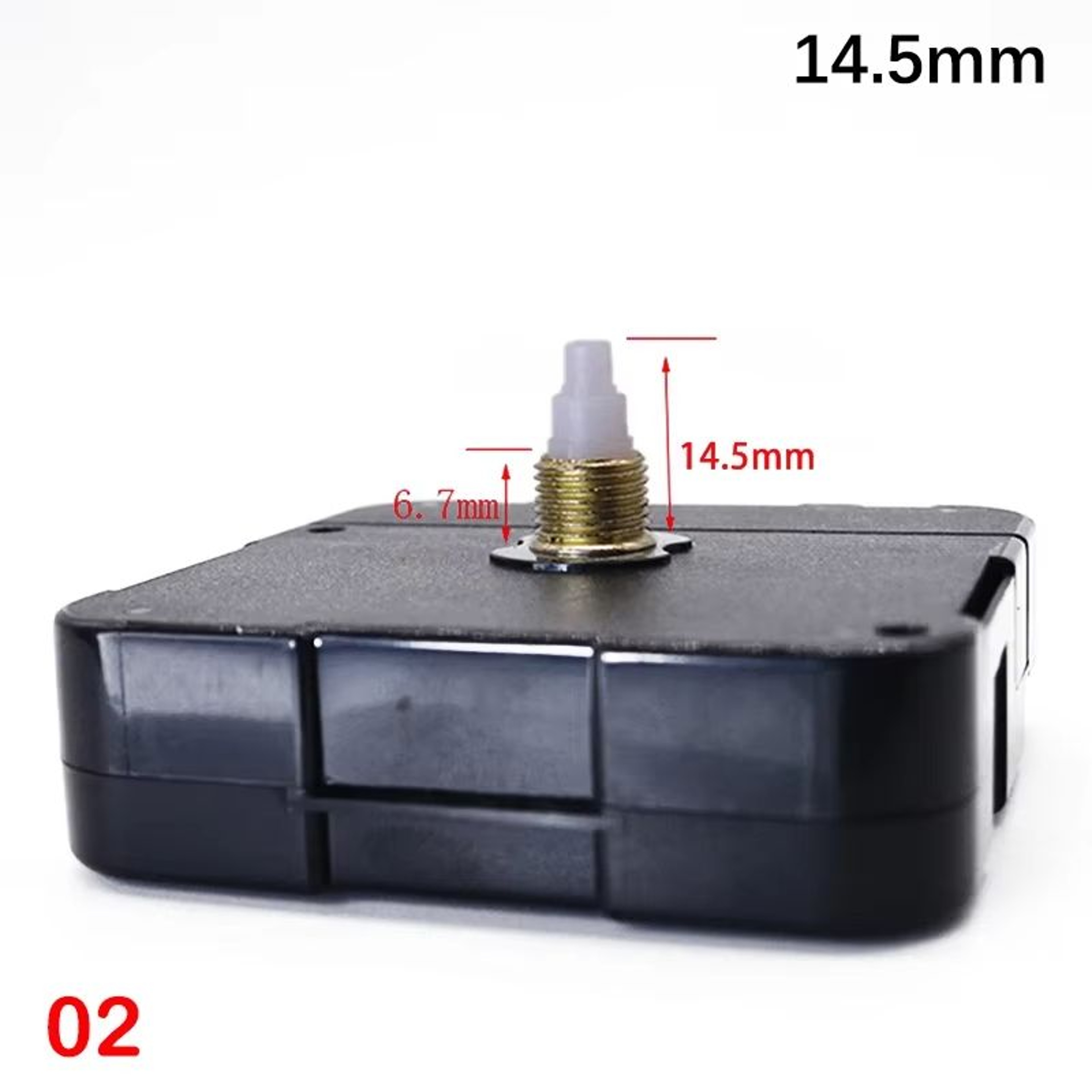 Silent Quartz Wall Clock Movement Kit With Long Shaft DIY Repair Mechanism 12