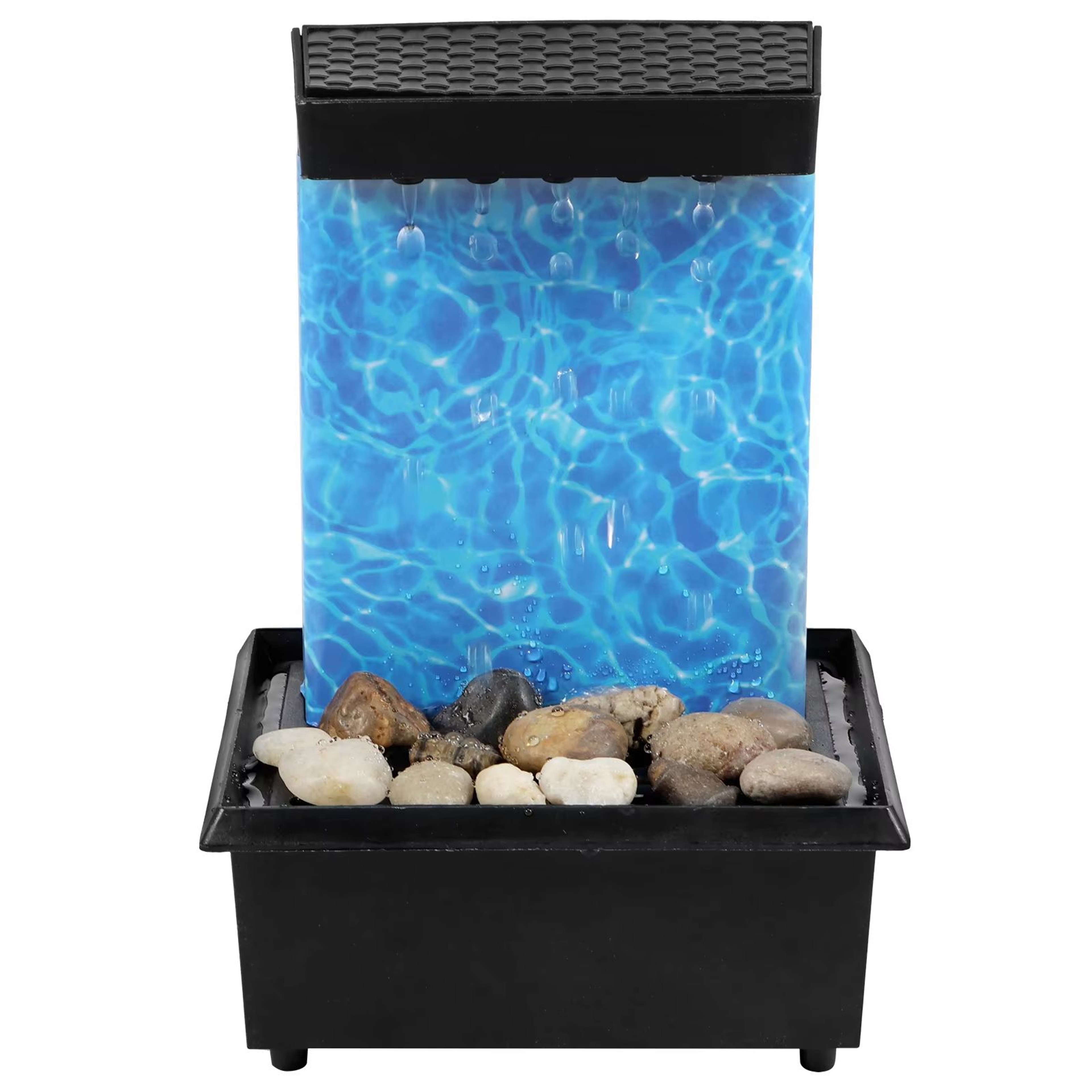 Mini LED Tabletop Water Fountain USB Powered Desktop Waterfall Decor 9