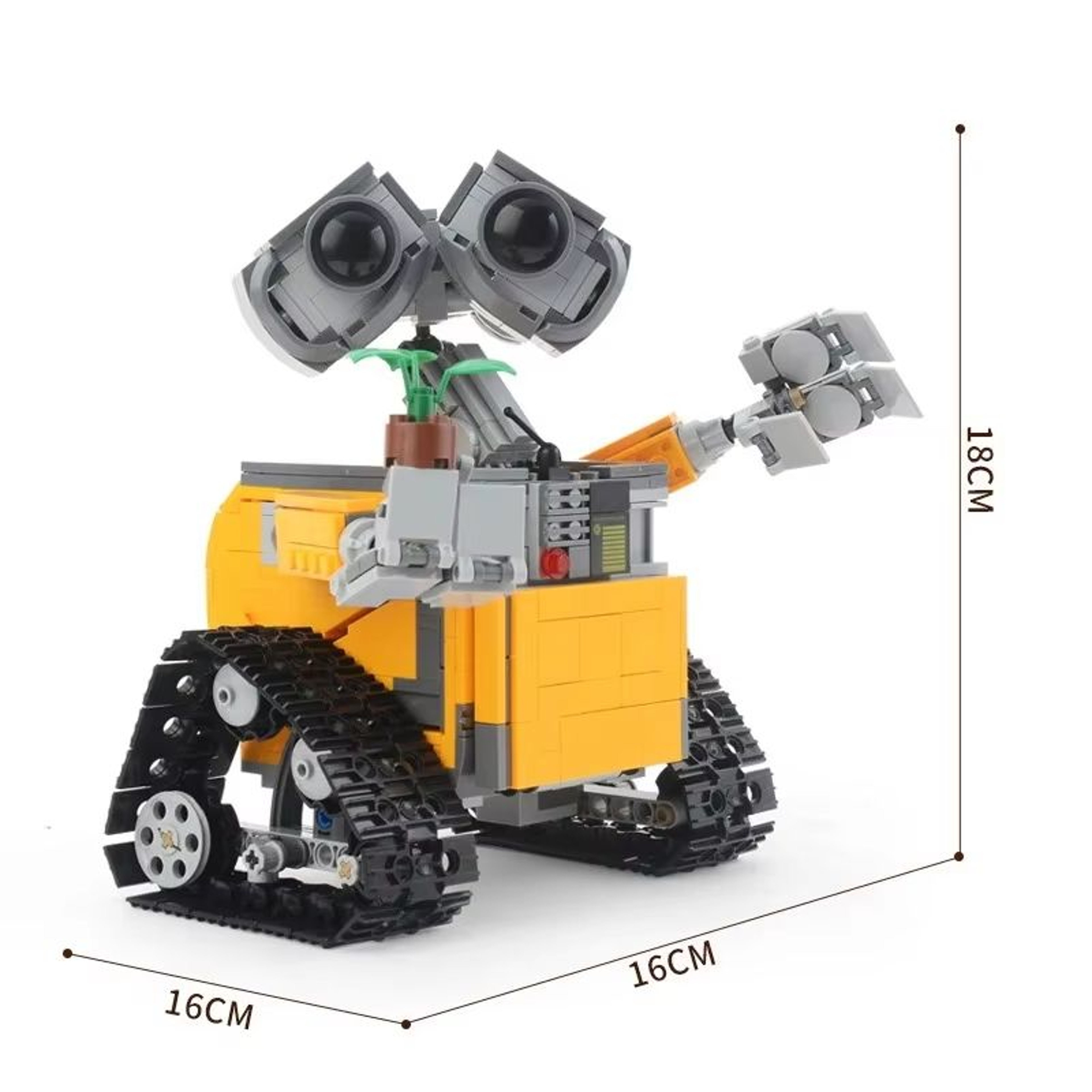 WallE Inspired Robot Building Block Set 687PCS DIY Assembly Model Toy 5