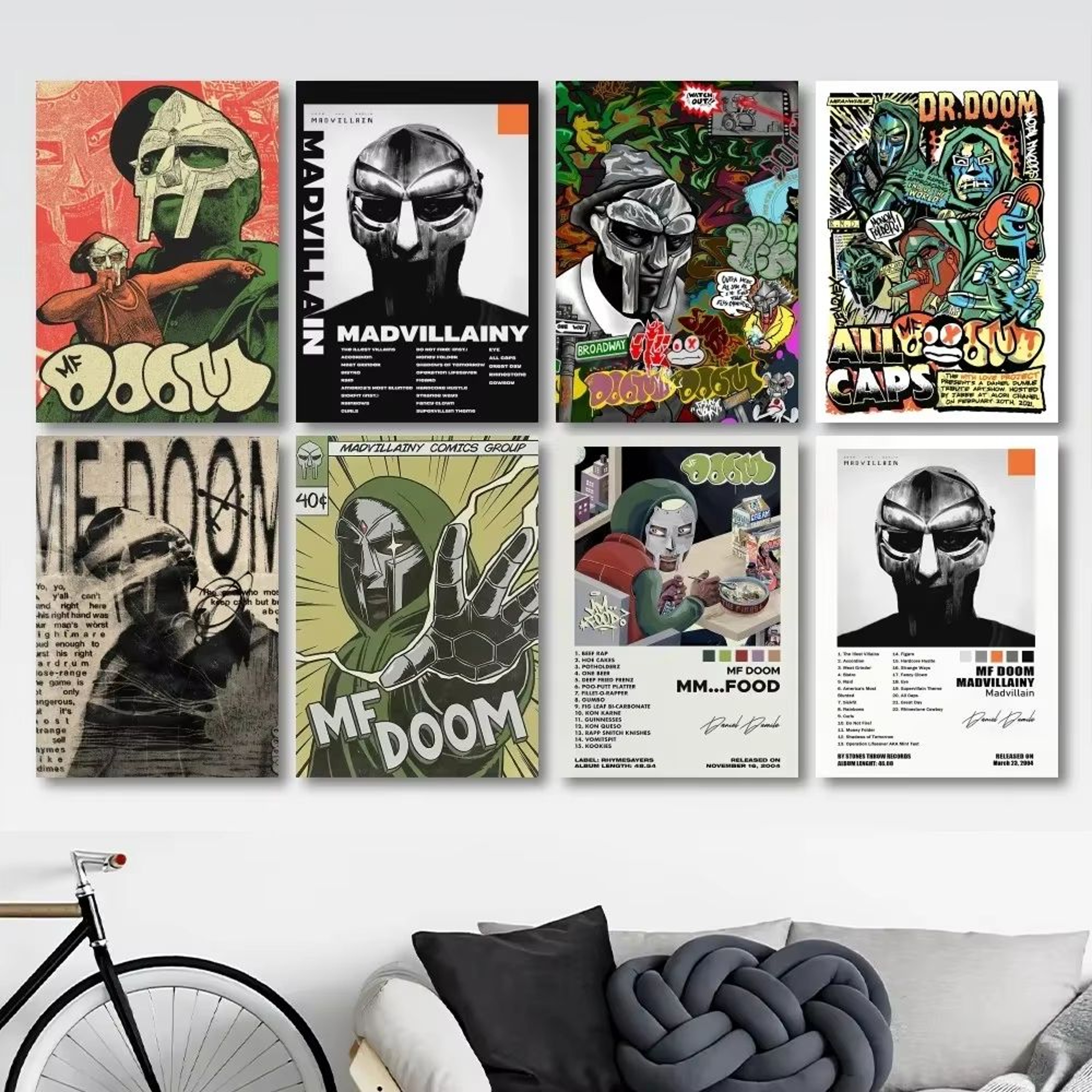 MF DOOM Album Cover Canvas Wall Art Poster For Music Lovers Room Decor 0
