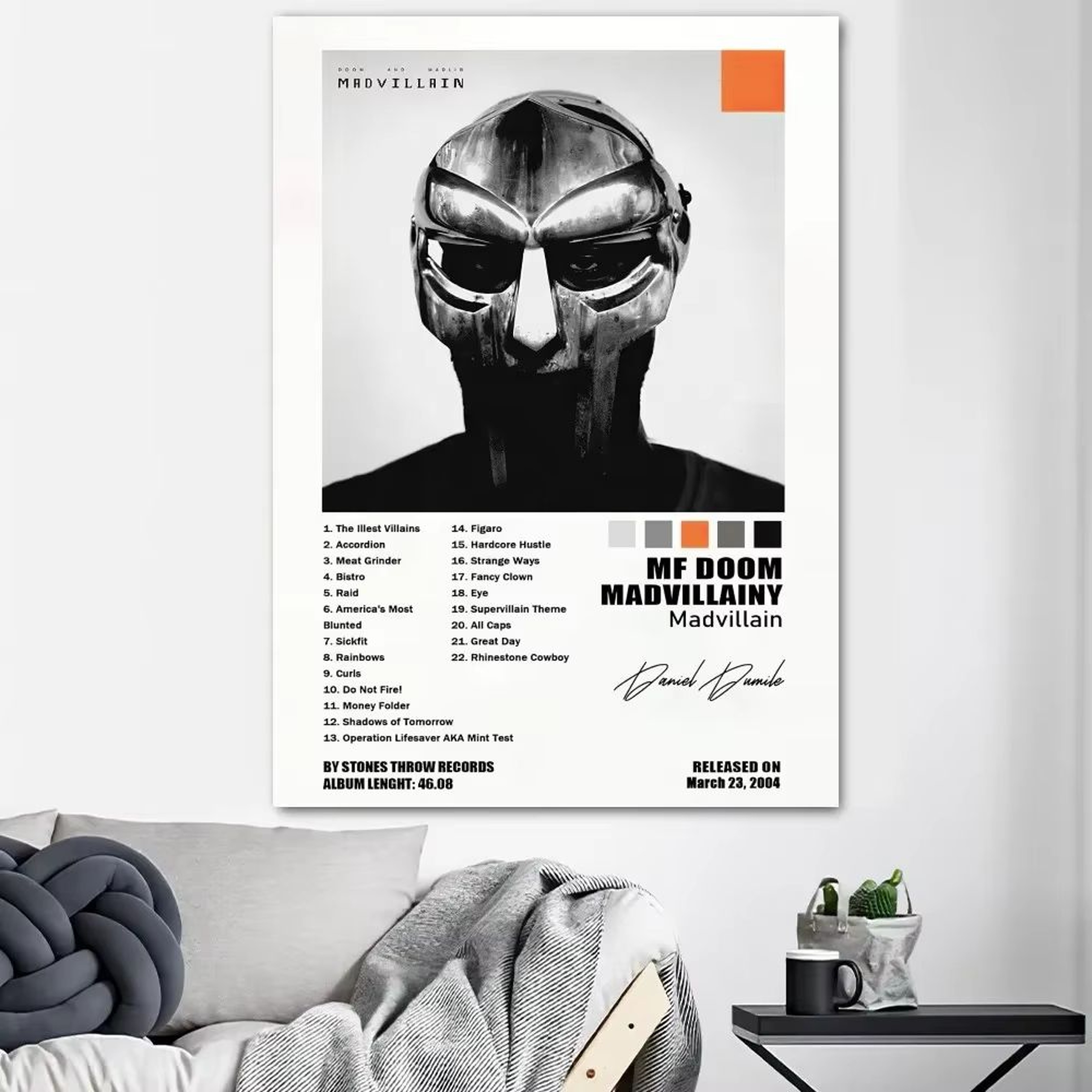 MF DOOM Album Cover Canvas Wall Art Poster For Music Lovers Room Decor 9
