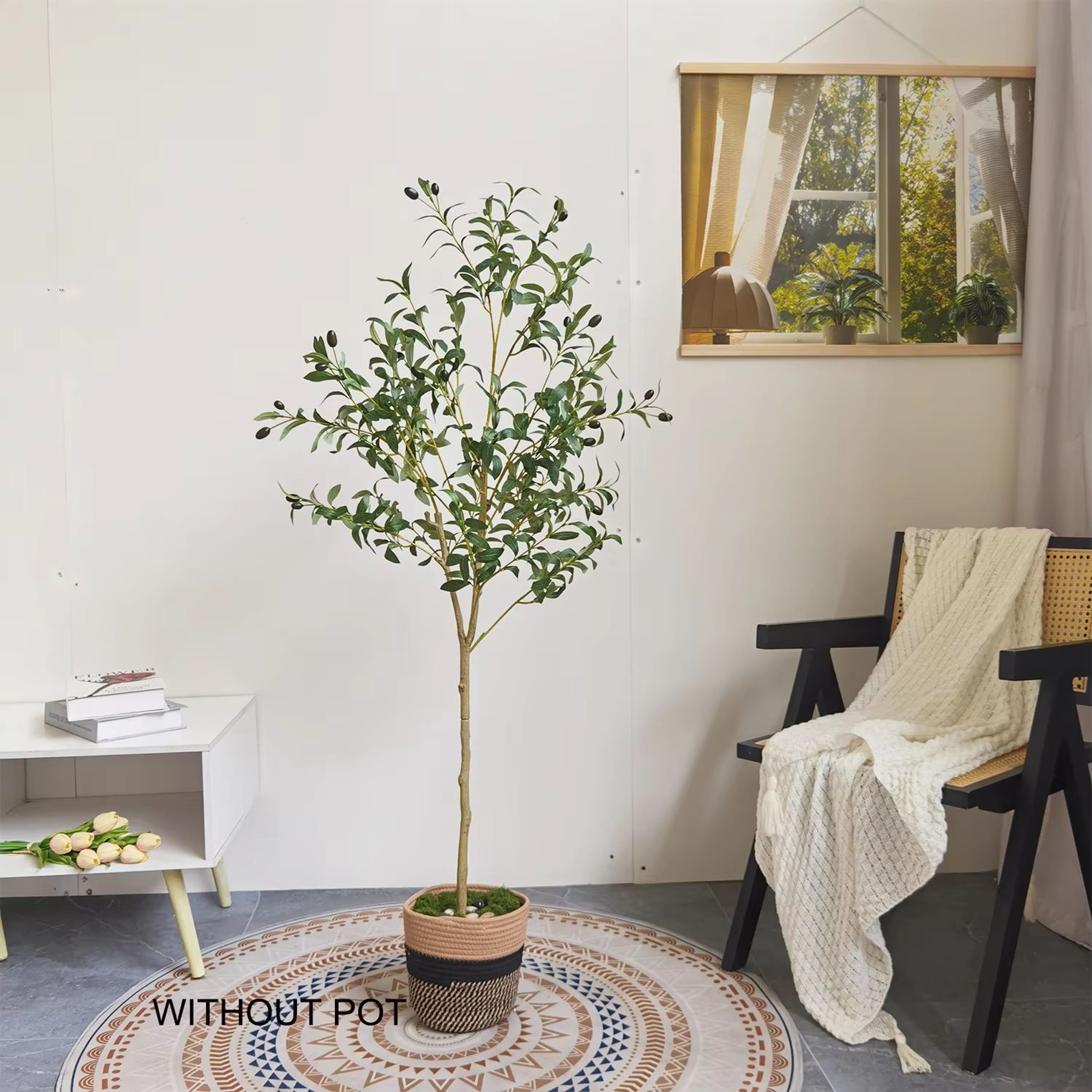 Minimalist Artificial Olive Tree Branch 4771in Faux Olive Leaves Modern Home Decor 4