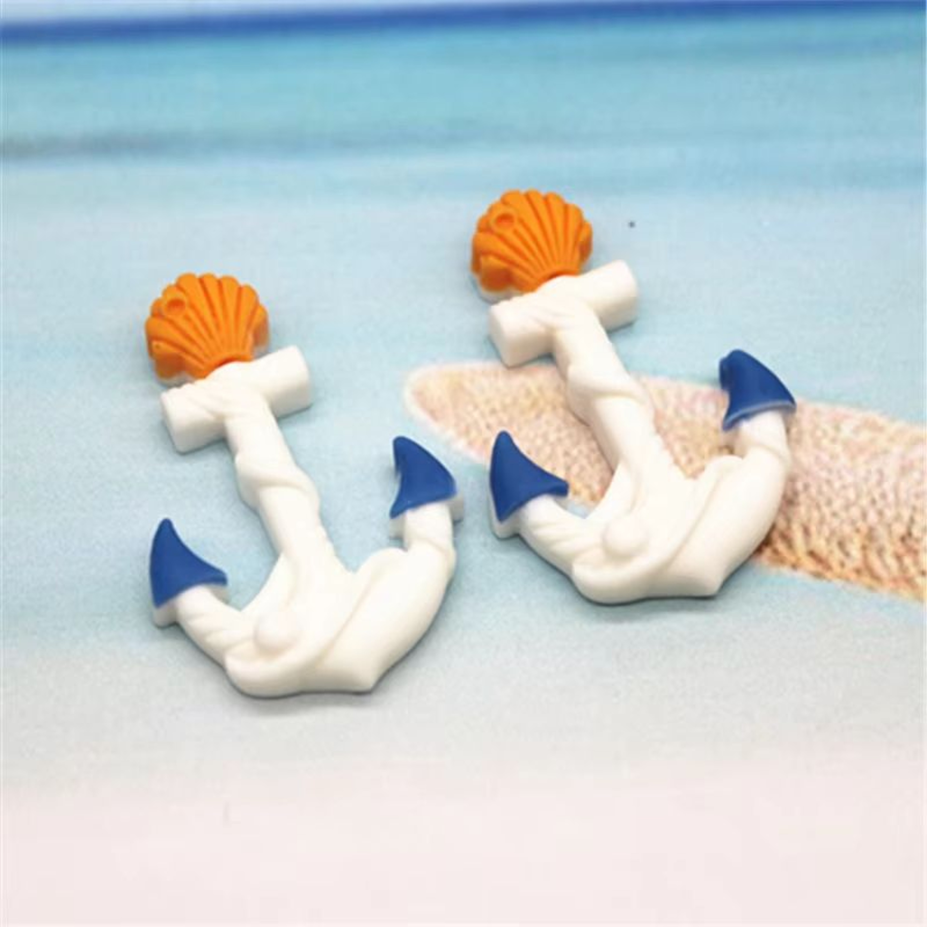 Mini Resin Beach Charms Set Nautical Flatback DIY Craft Decorations 1020pcs 6