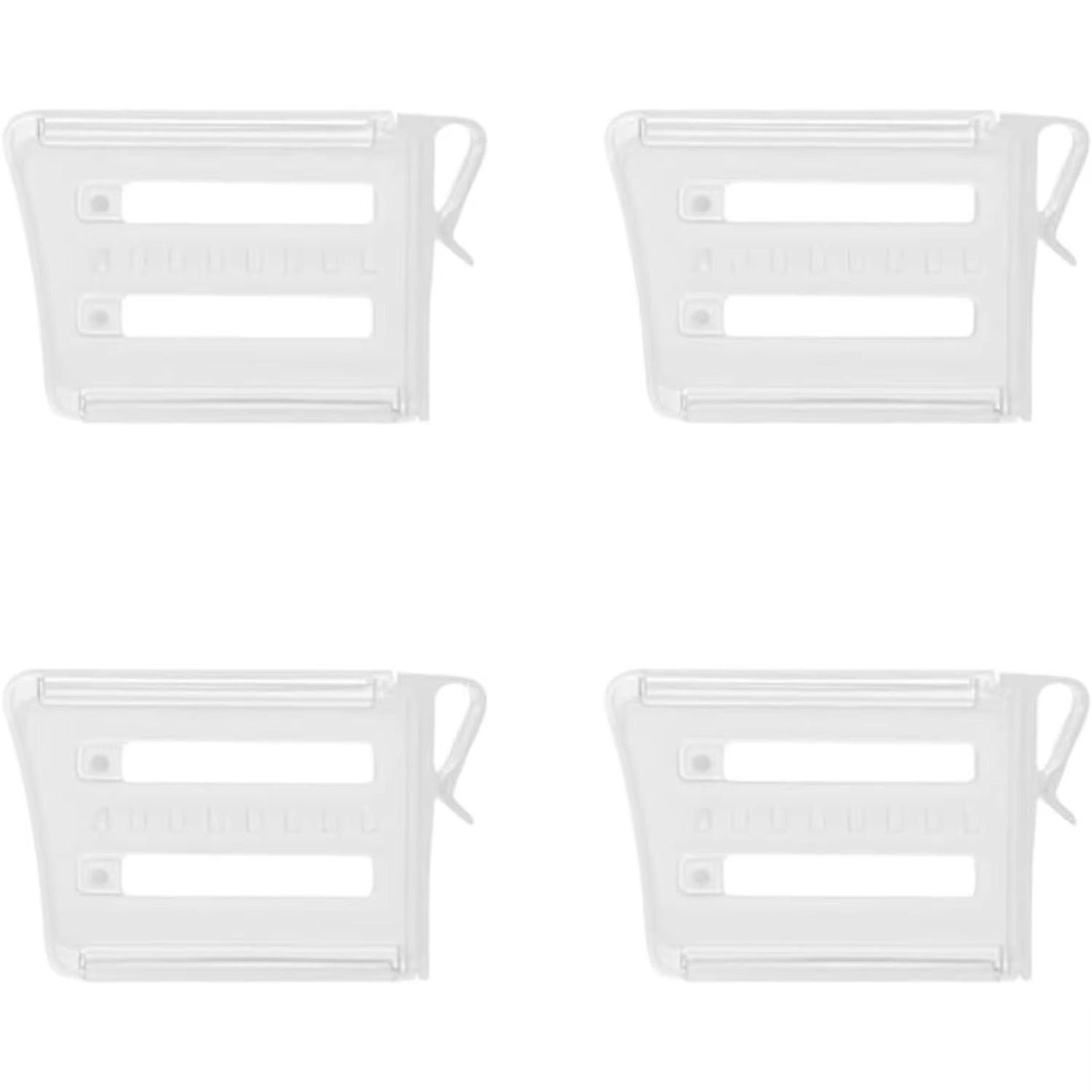 SnapDivide Refrigerator Storage Divider Clips Adjustable Fridge Organizer 48pcs Set 6