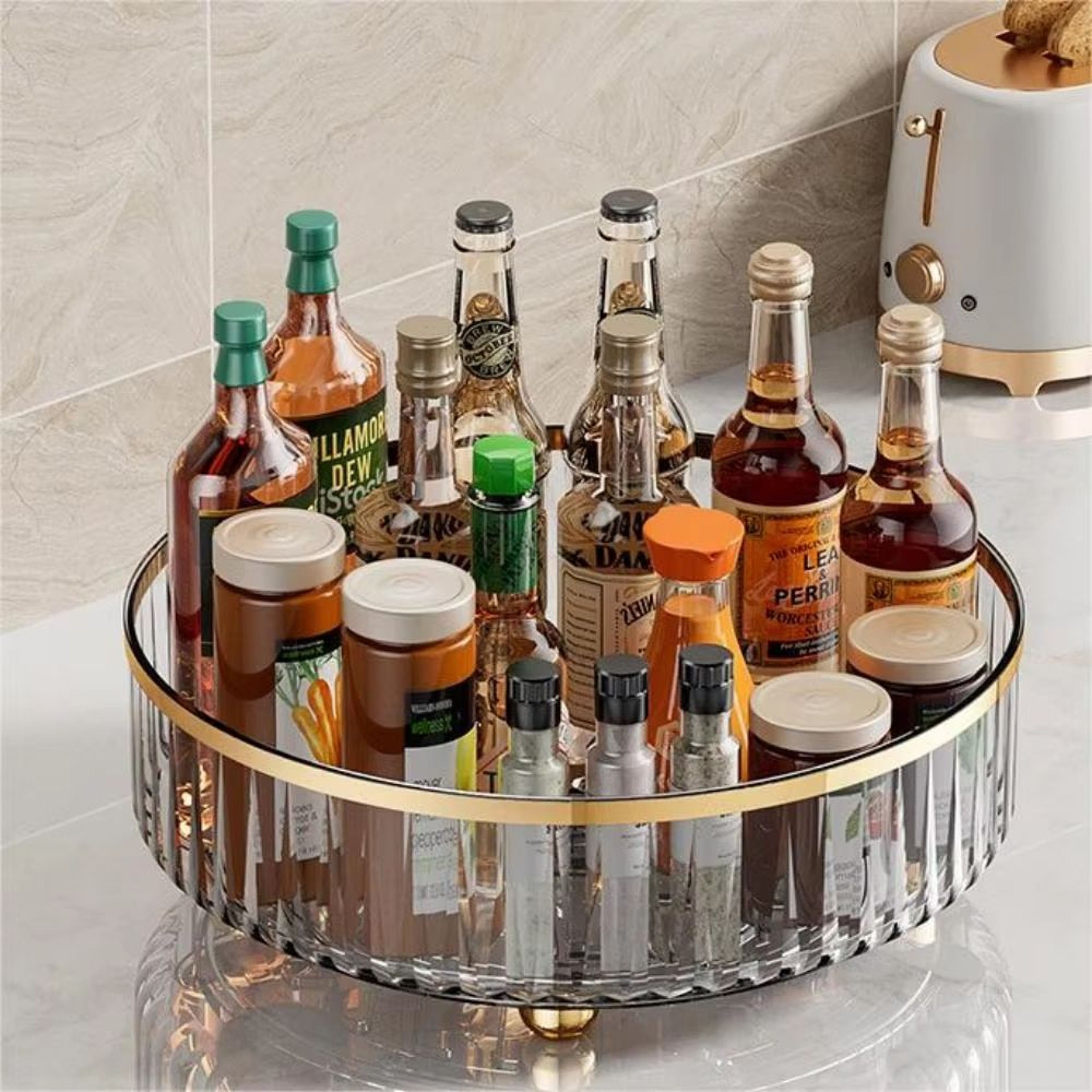 ClearSpin Rotating Storage Container 360 Pantry  Fridge Organizer 7