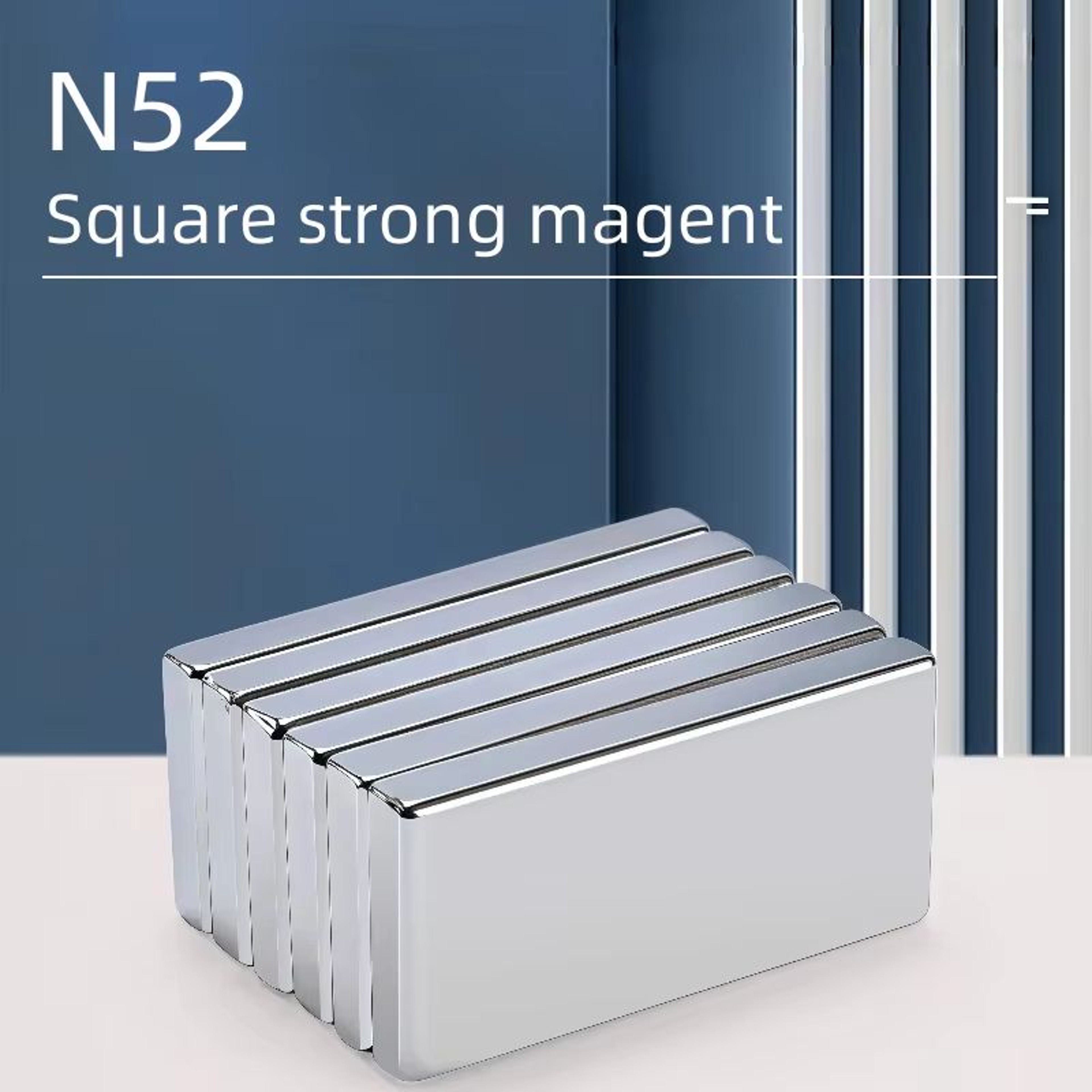 N52 Strong Square Magnet Set 10pcs Compact Rare Earth Magnets For Home Office Use 1