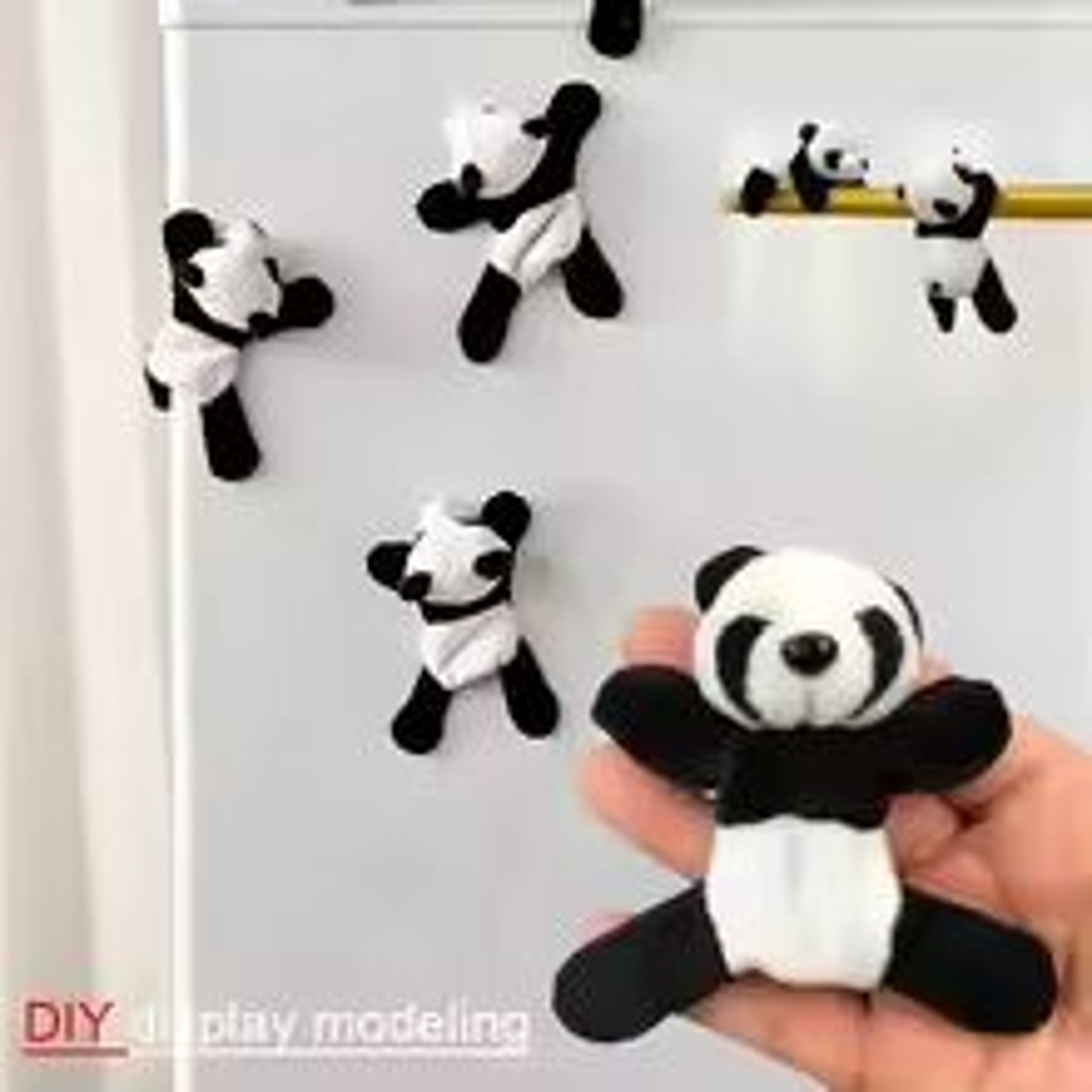 Cute Cartoon Panda Figurines Set For Desk Decor And Collectible Display 7