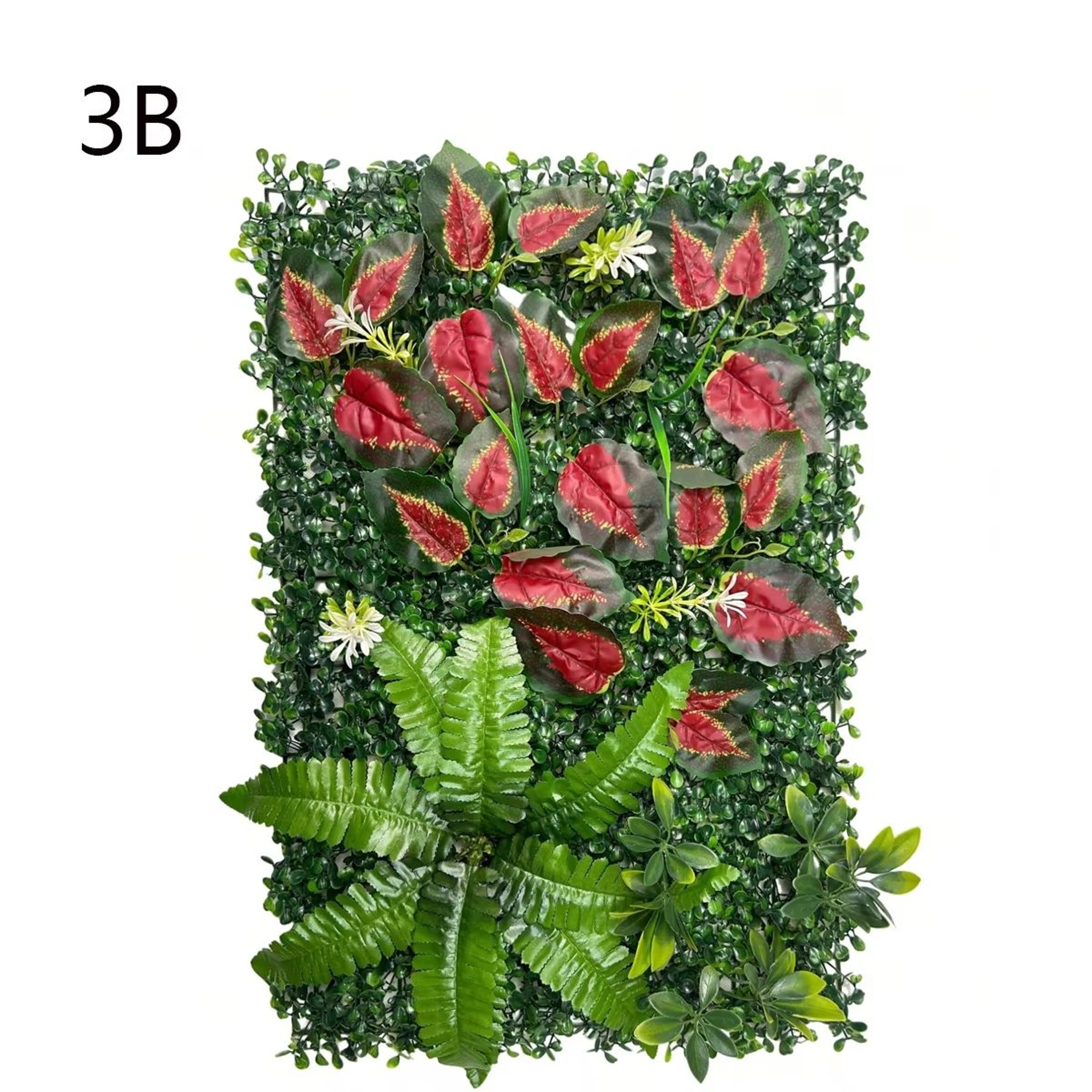 Artificial Grass Wall Panel With Flowers For Indoor Greenery Backdrop And Privacy Decor 6