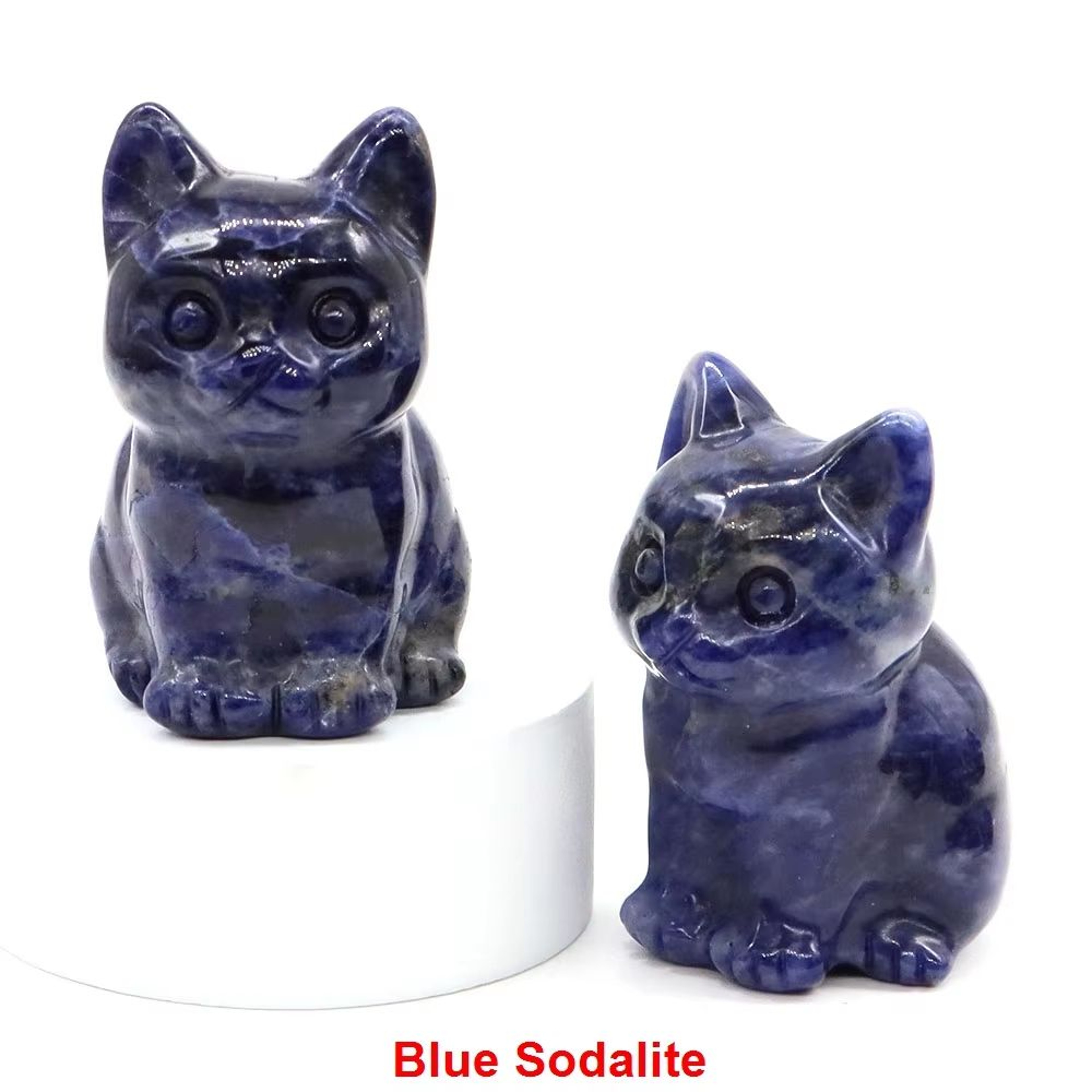 Natural Amethyst Cat Statue  Hand Carved Crystal Figurine For Healing  Meditation Decor 10