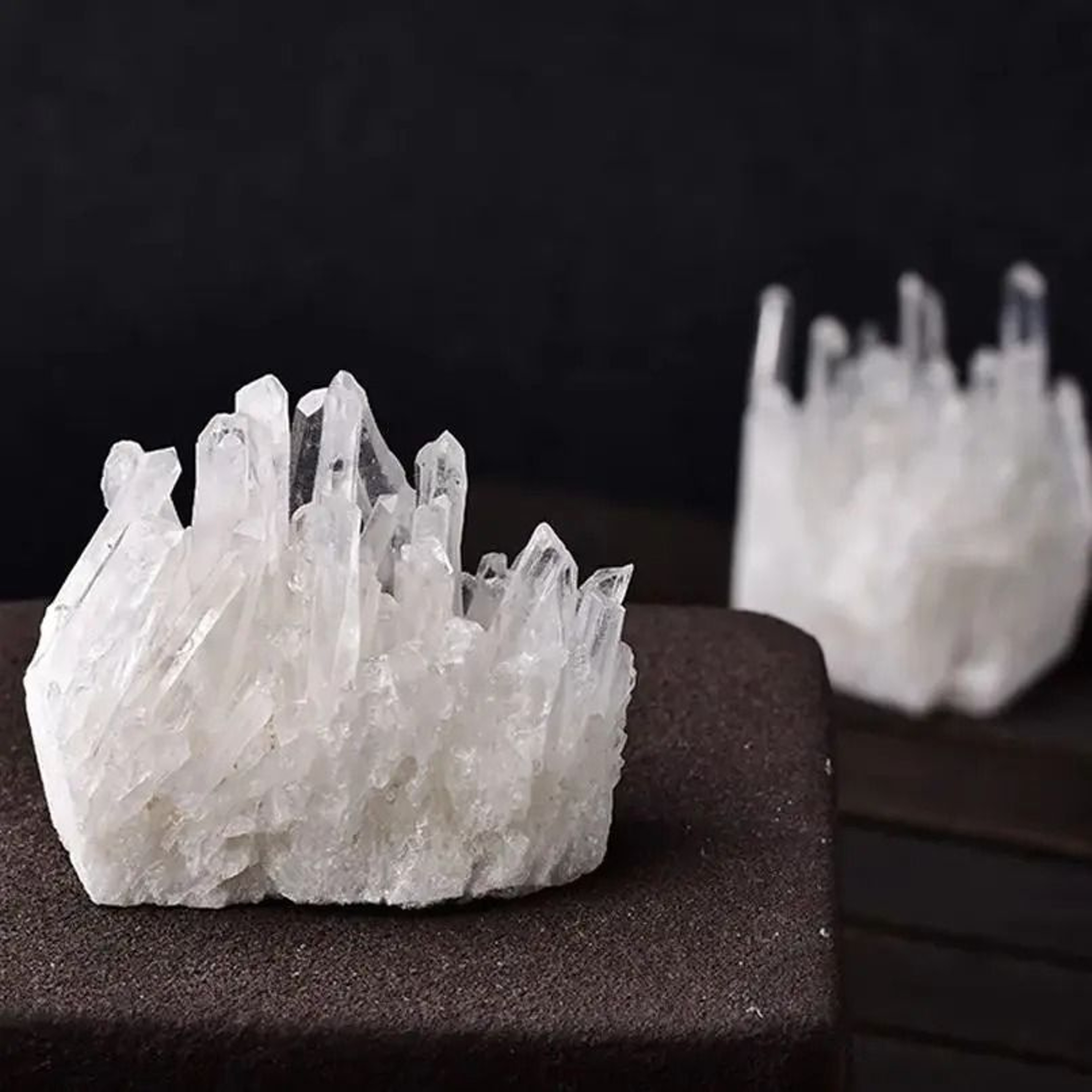 Natural White Crystal Flower Cluster  White Crystal Cluster Healing Stone Mineral Decor 2