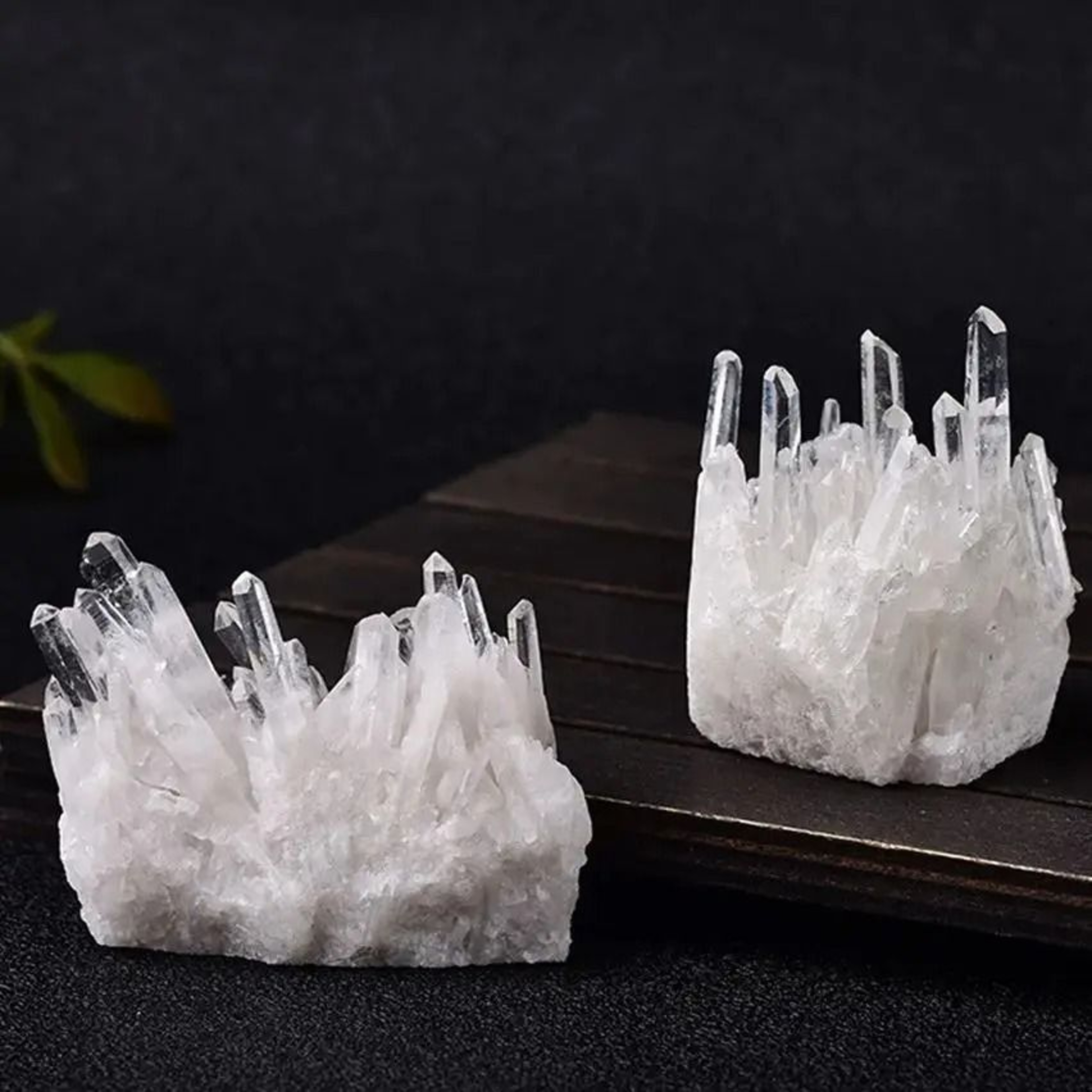 Natural White Crystal Flower Cluster  White Crystal Cluster Healing Stone Mineral Decor 4