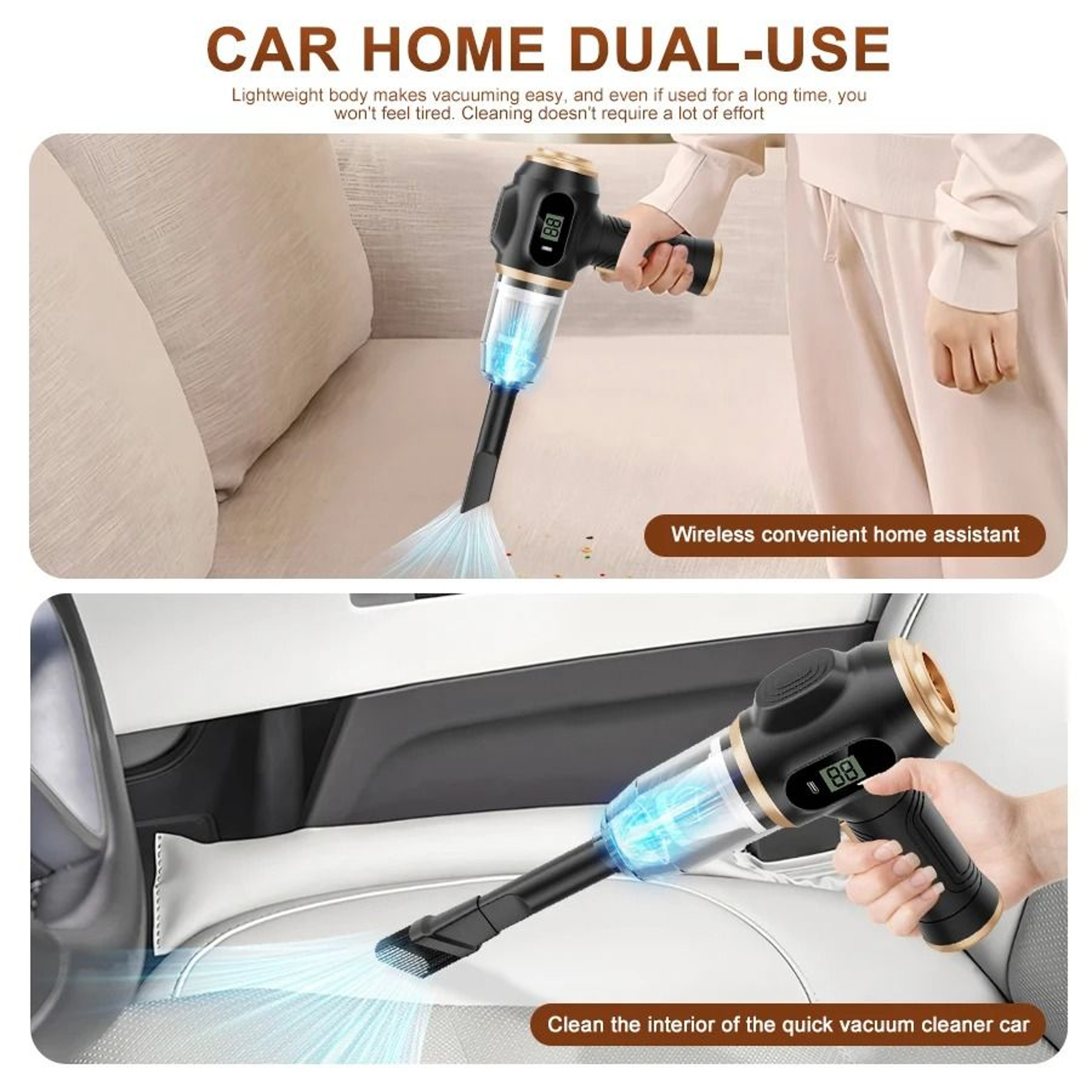 Cordless Handheld Vacuum Cleaner Portable High Power MultiUse Car And Home Cleaner 4
