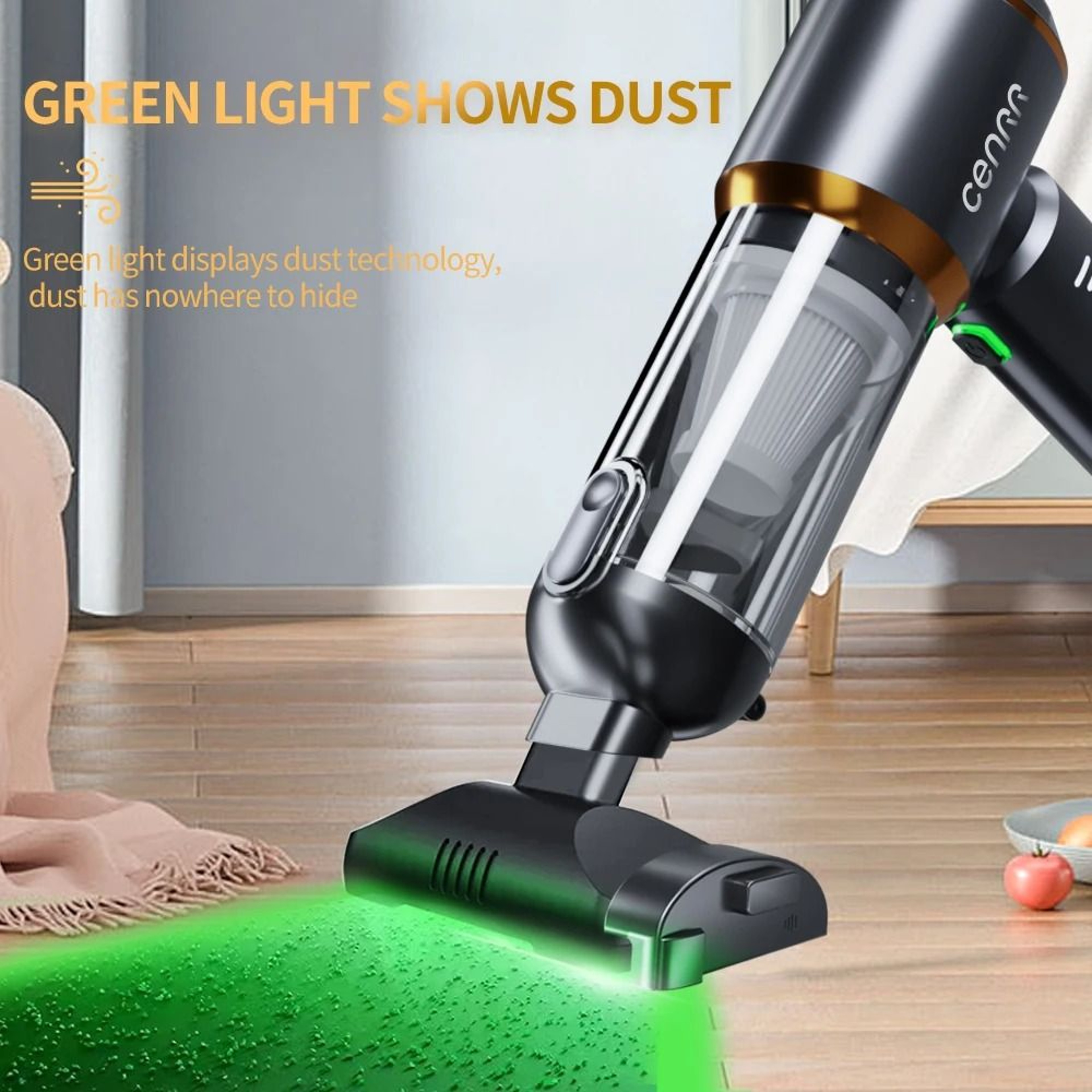 CENRR Powerful Cordless Car Vacuum Mini Portable Handheld Blower Cleaner 6