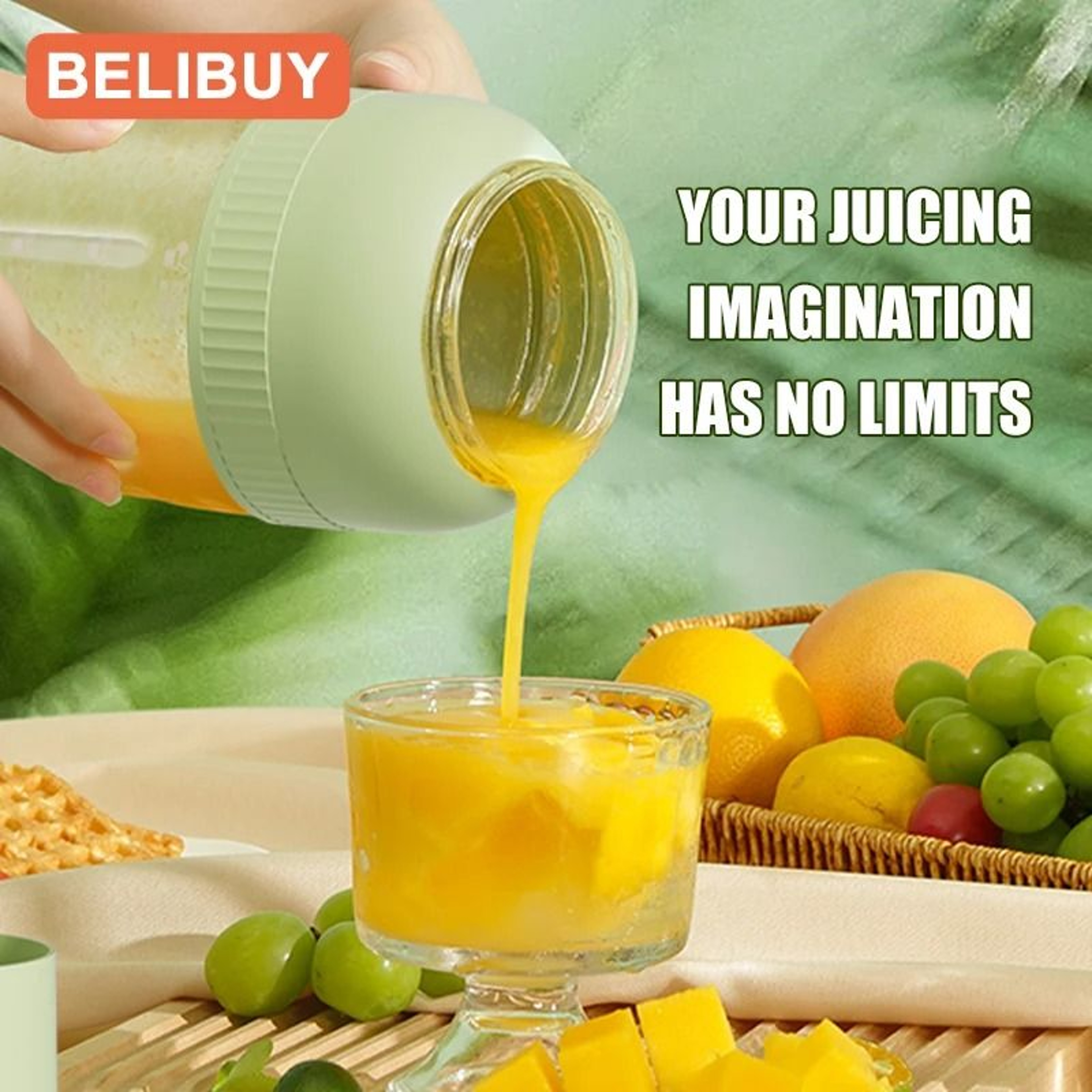 Portable USB Electric Juicer Blender Cup With 6Blade Power 5