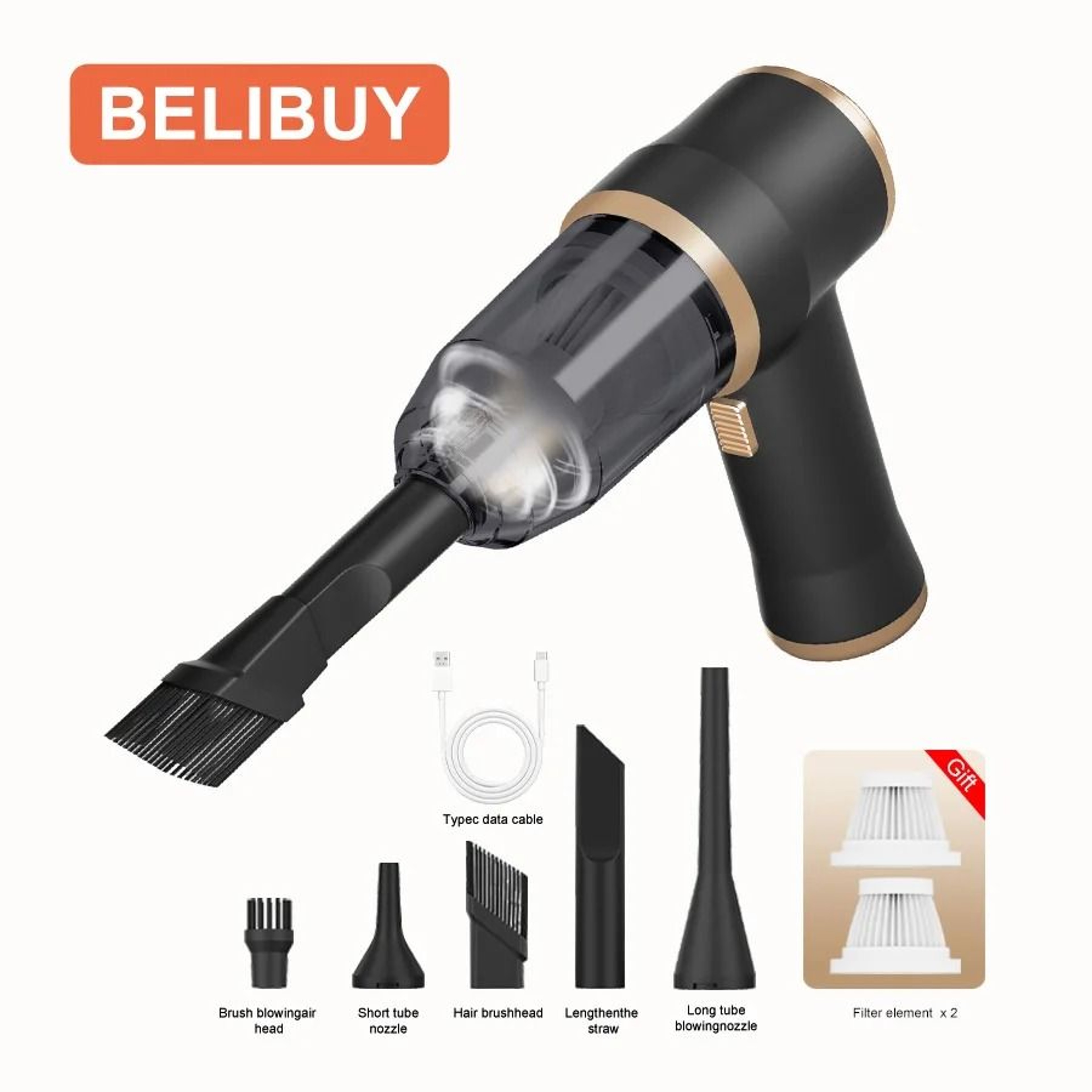 CENRR Wireless High Power Car Vacuum Portable Handheld Mini Carpet And Bedroom Cleaner 9