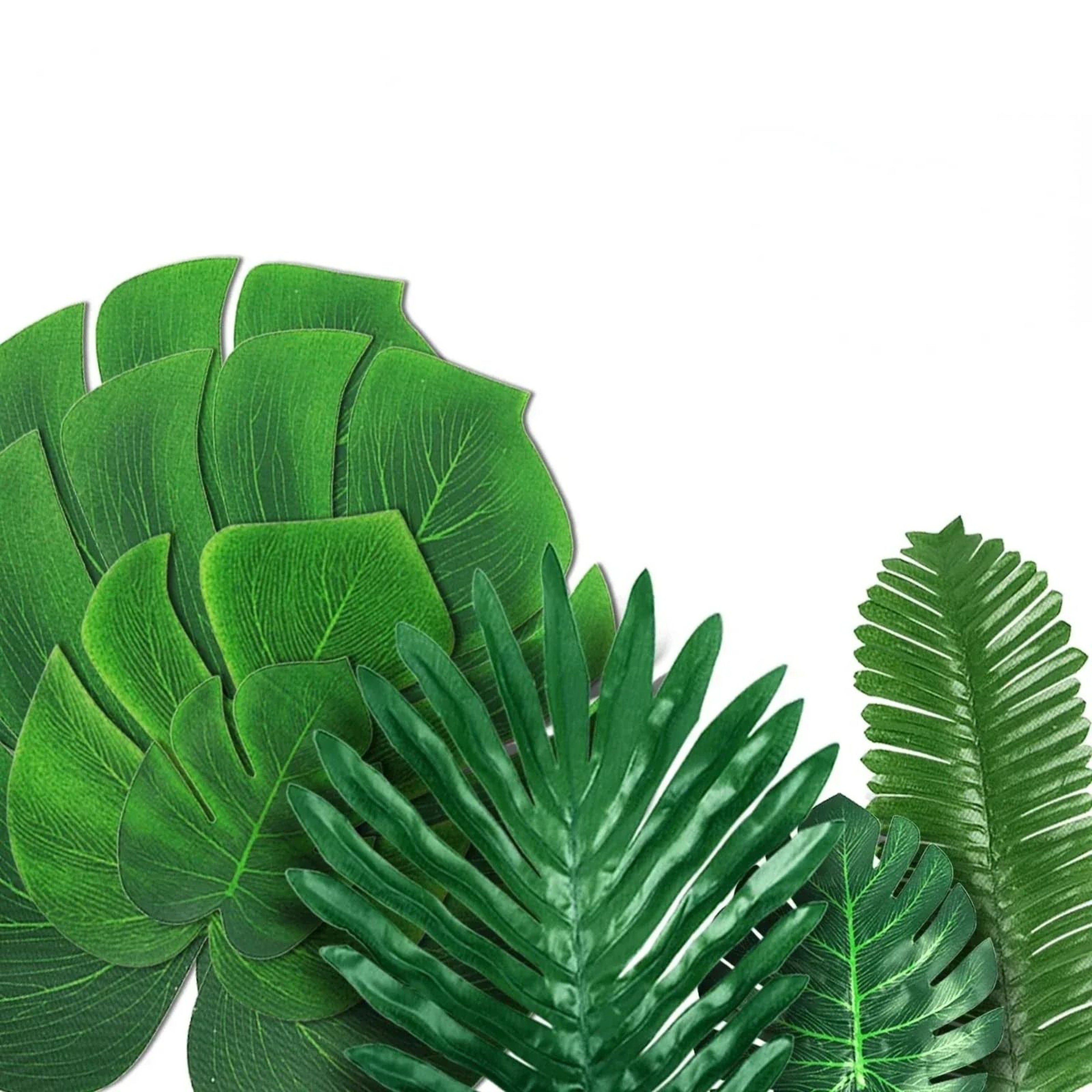 Artificial Palm Leaf Placemats Tropical Jungle Table Decor For Party And Home 5