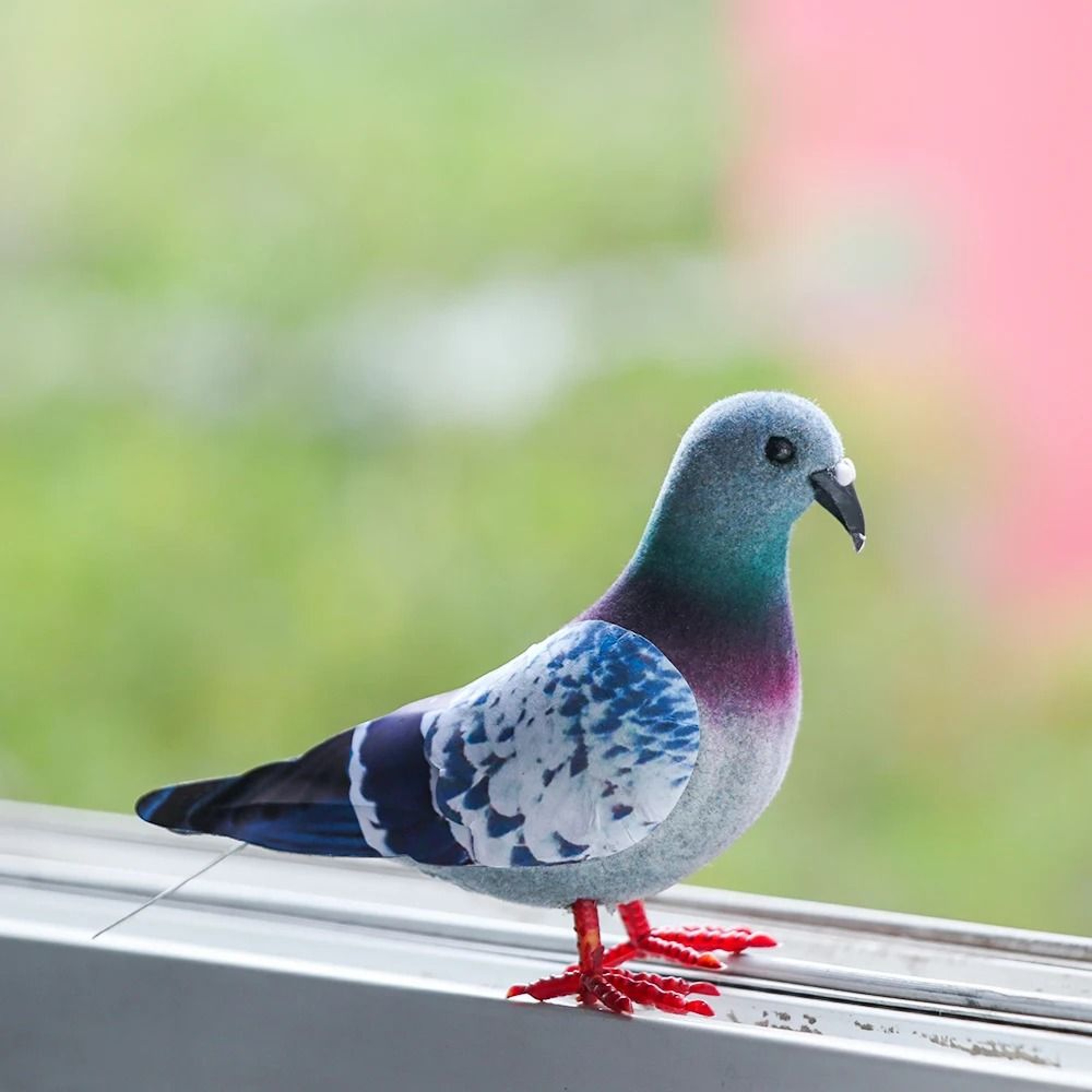 Realistic Artificial Dove Figurine Lifelike Grey Pigeon Decor For Events  Home Styling 2