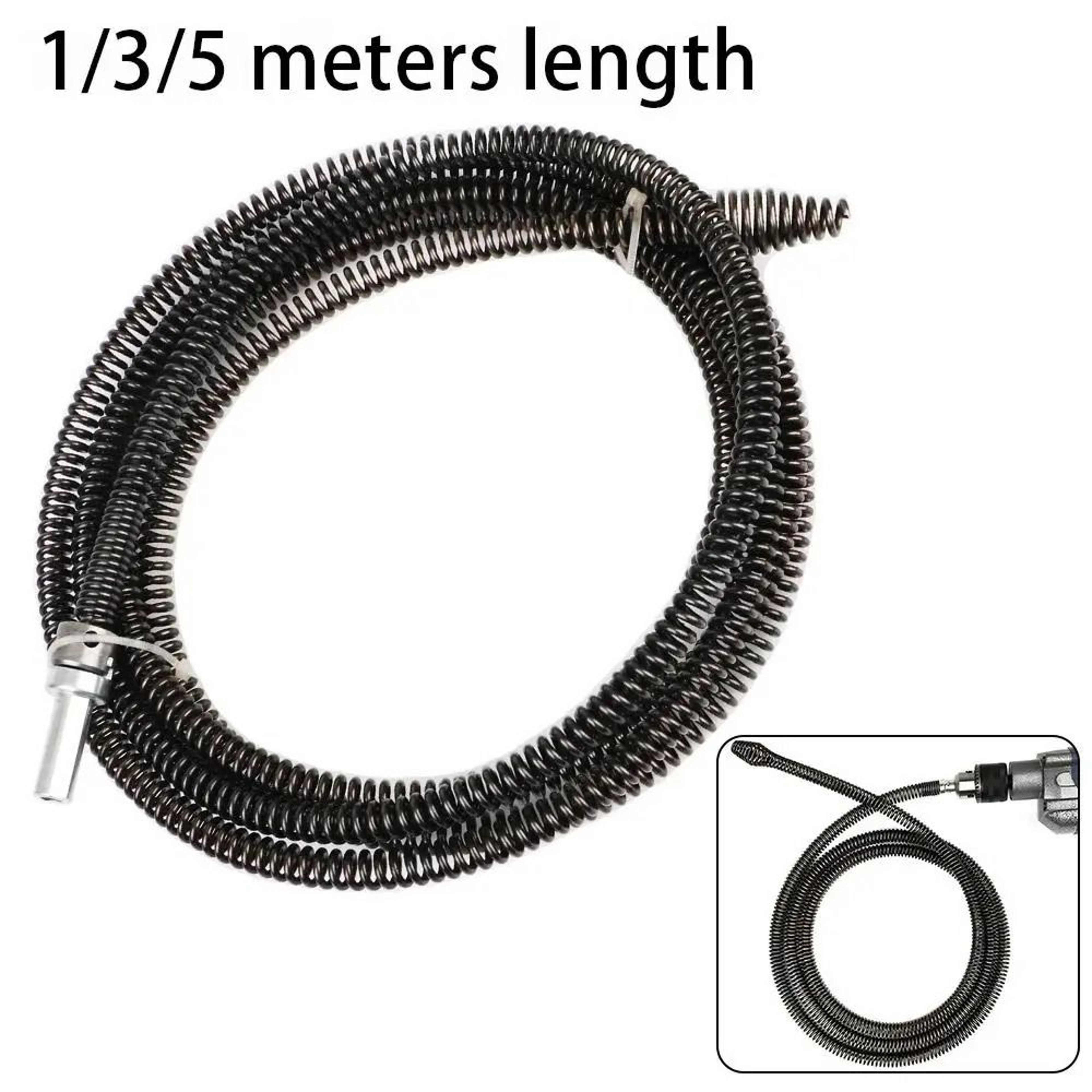 Electric Drill Drain Snake Spring Tool For Fast Sink And Pipe Unclogging 5