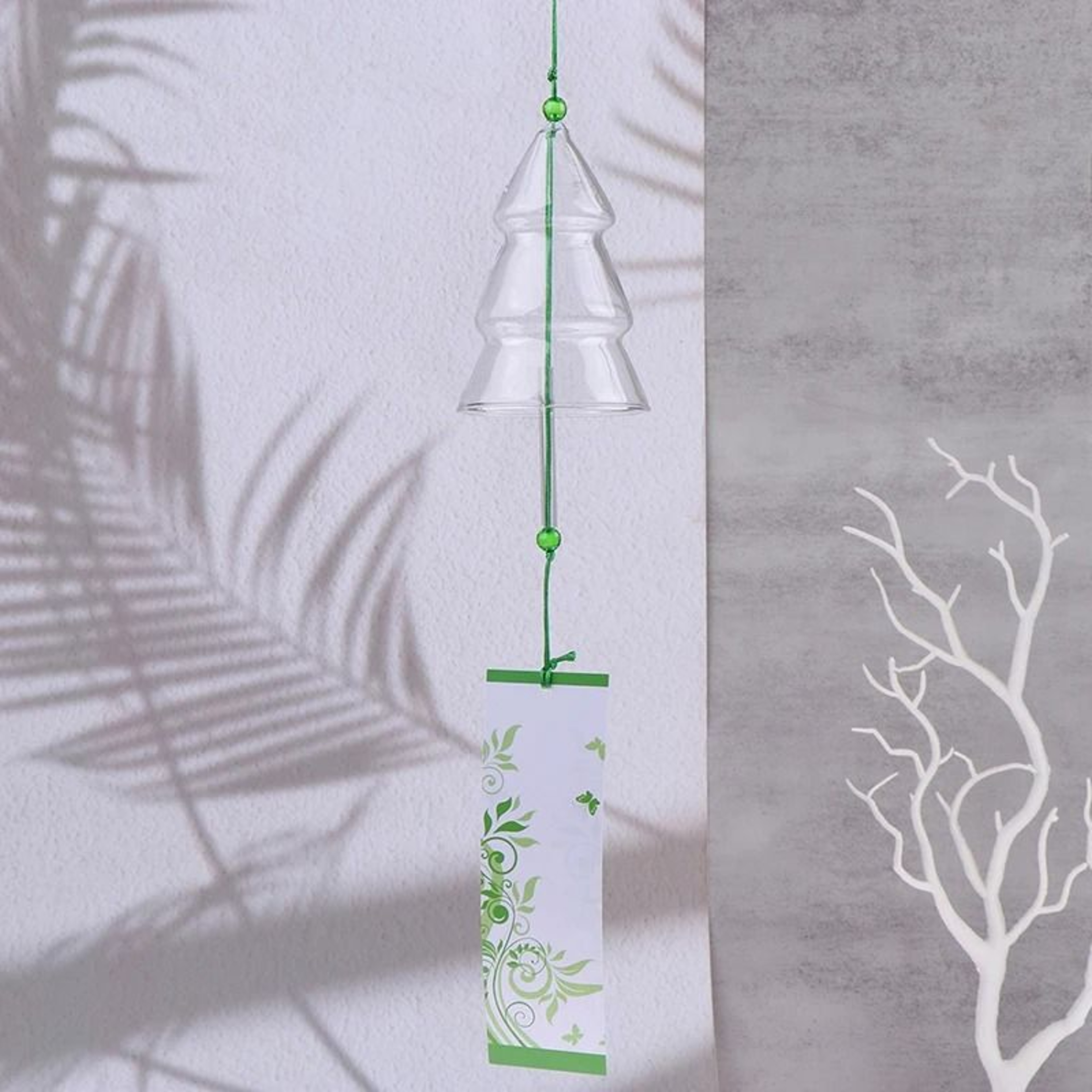 Transparent Glass Wind Chime Bell Japanese Style Hanging Wind Chimes For Window  Garden Decor 7
