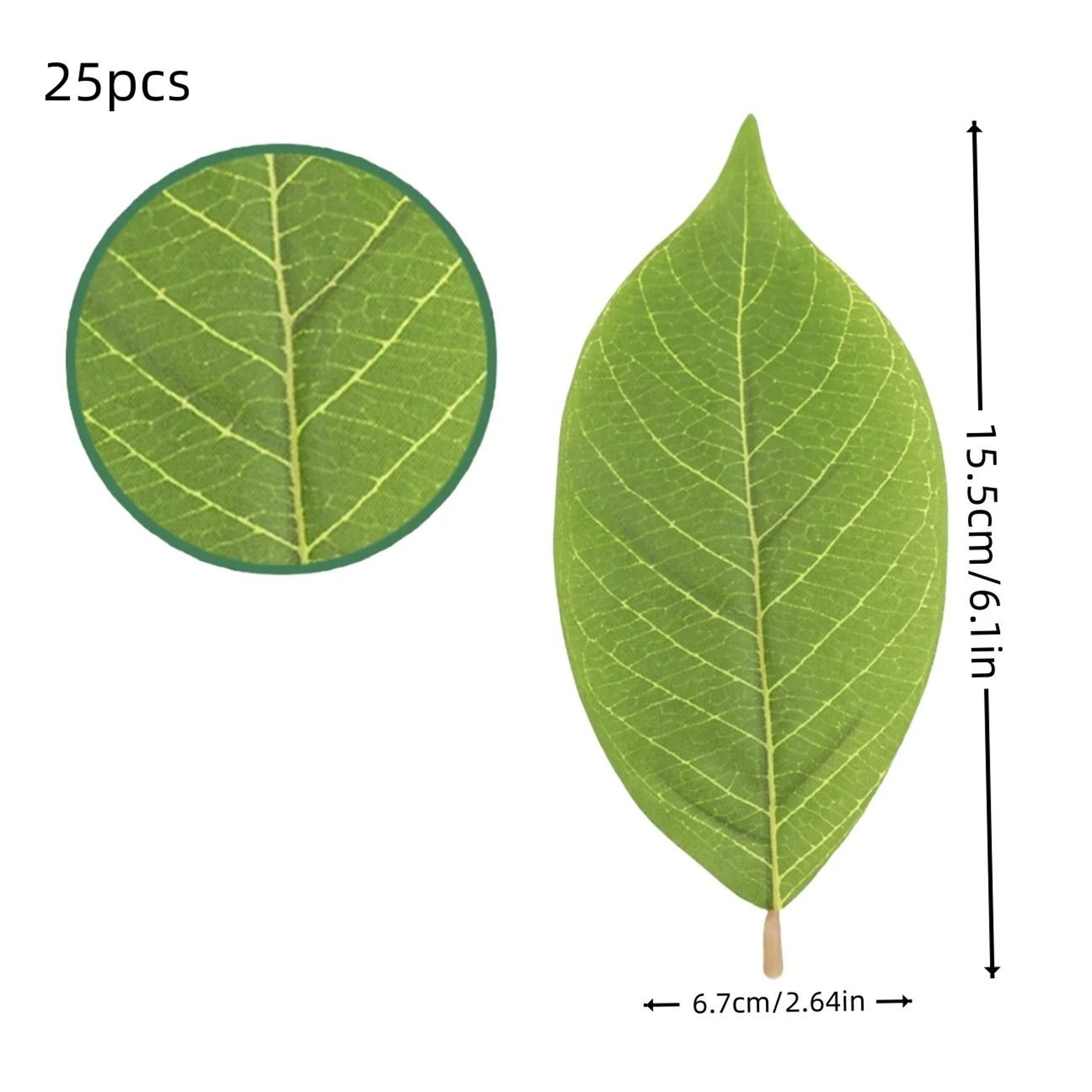 25pcs Realistic Magnolia Leaf Set PU Artificial Greenery For DIY Floral Arrangements  Home Decor 4