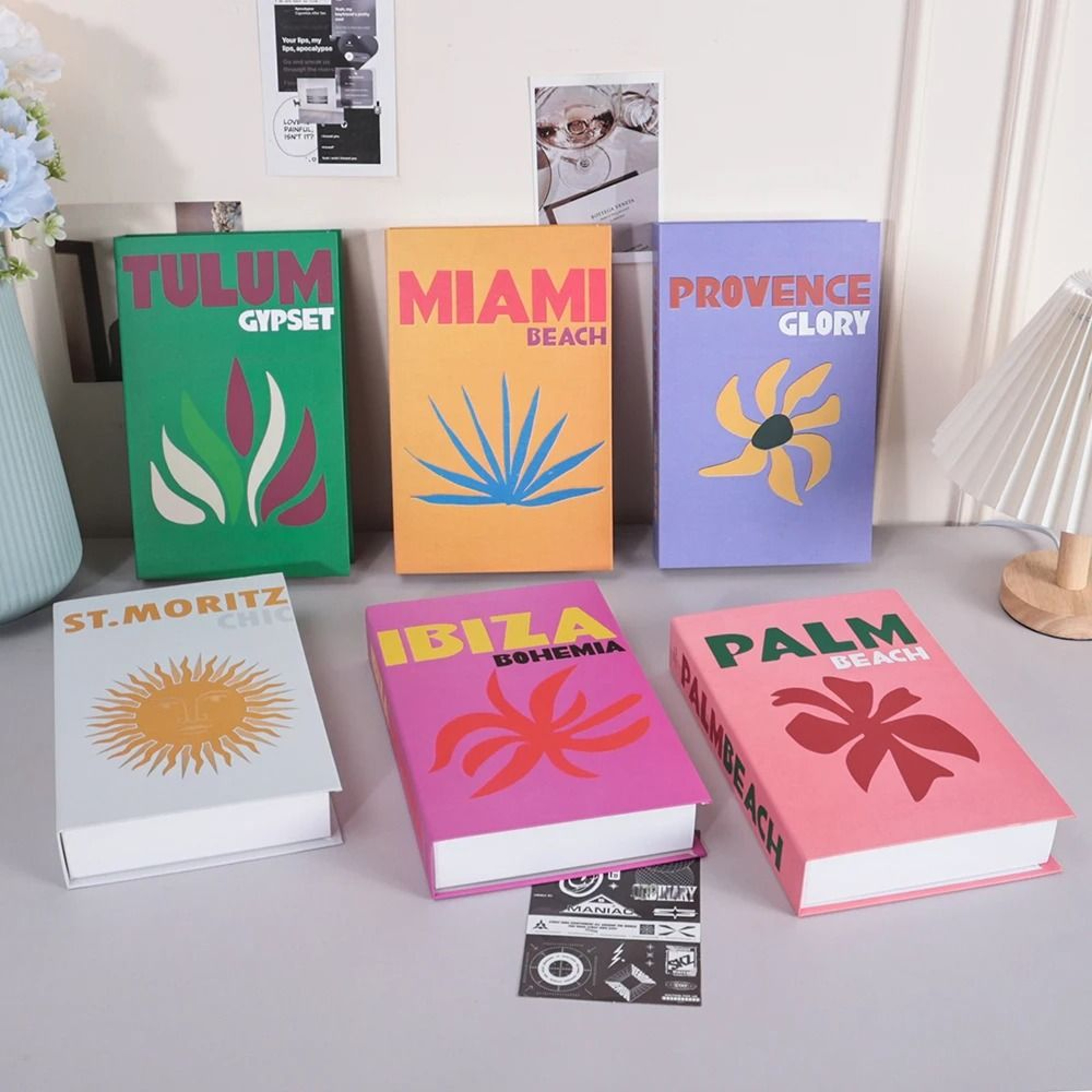 Luxury Faux Book Storage Box For Remote Control  Coffee Table Decor 4