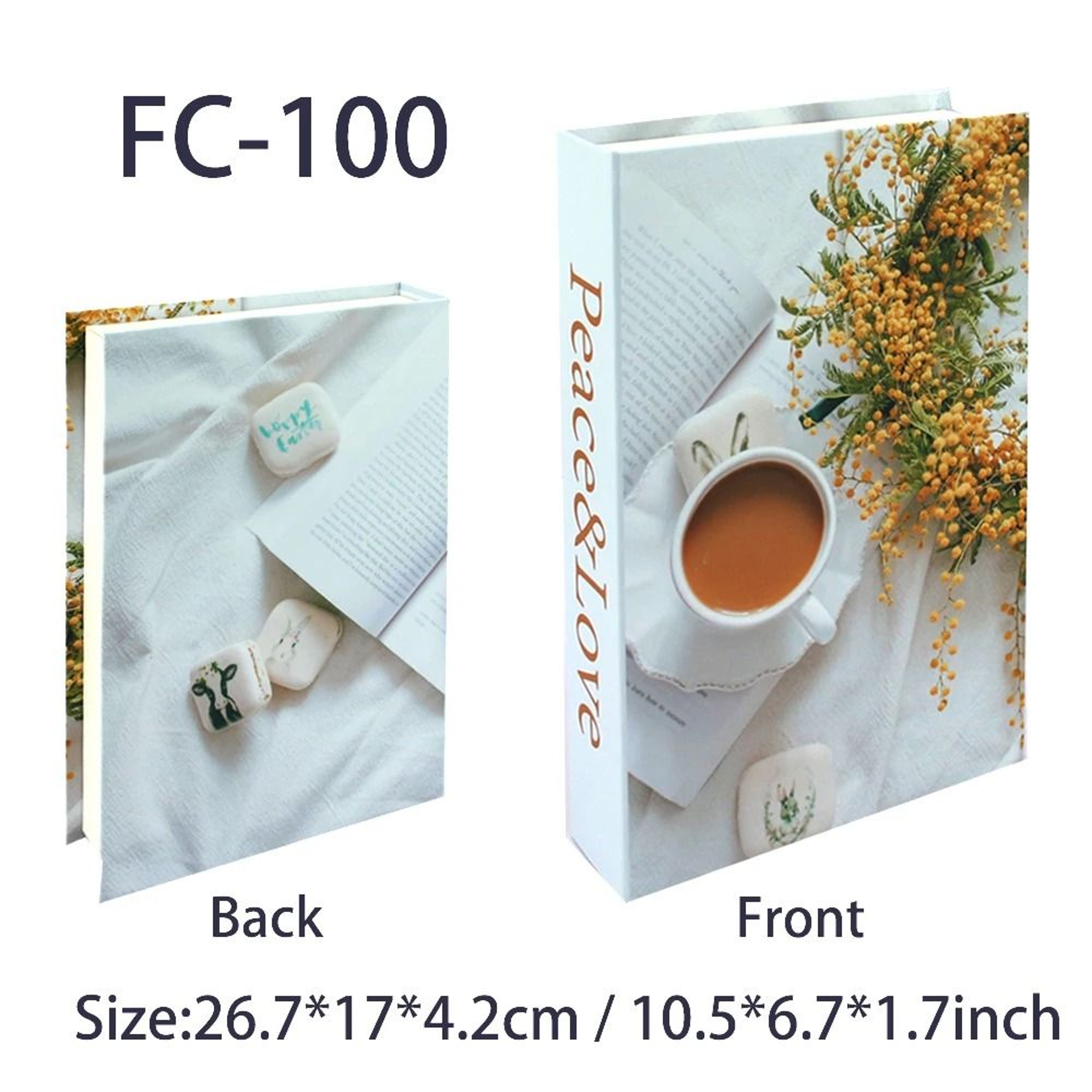 Luxury Faux Book Storage Box For Remote Control  Coffee Table Decor 23