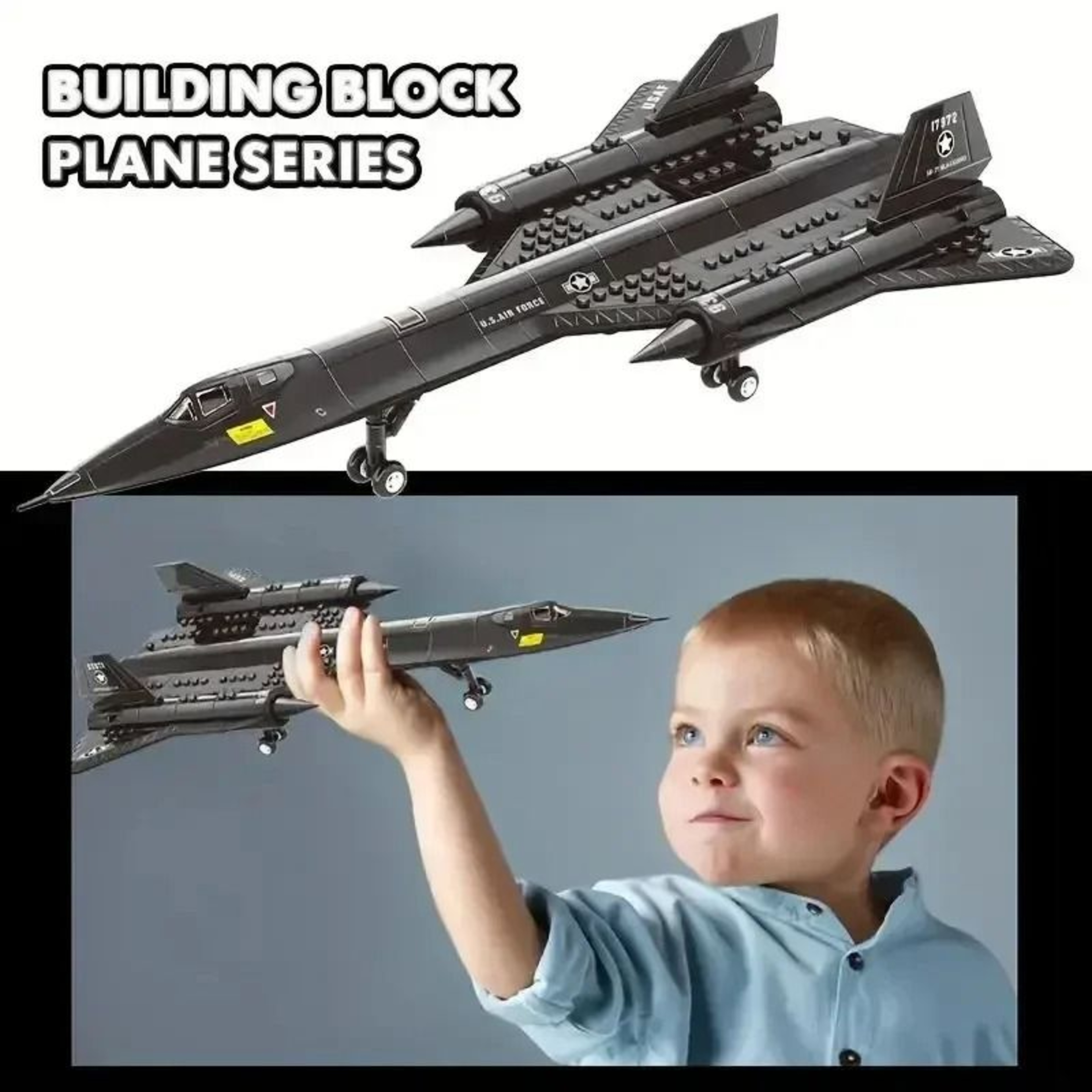 Creative SR71 Blackbird Spy Plane Building Blocks Set For STEM Learning 3