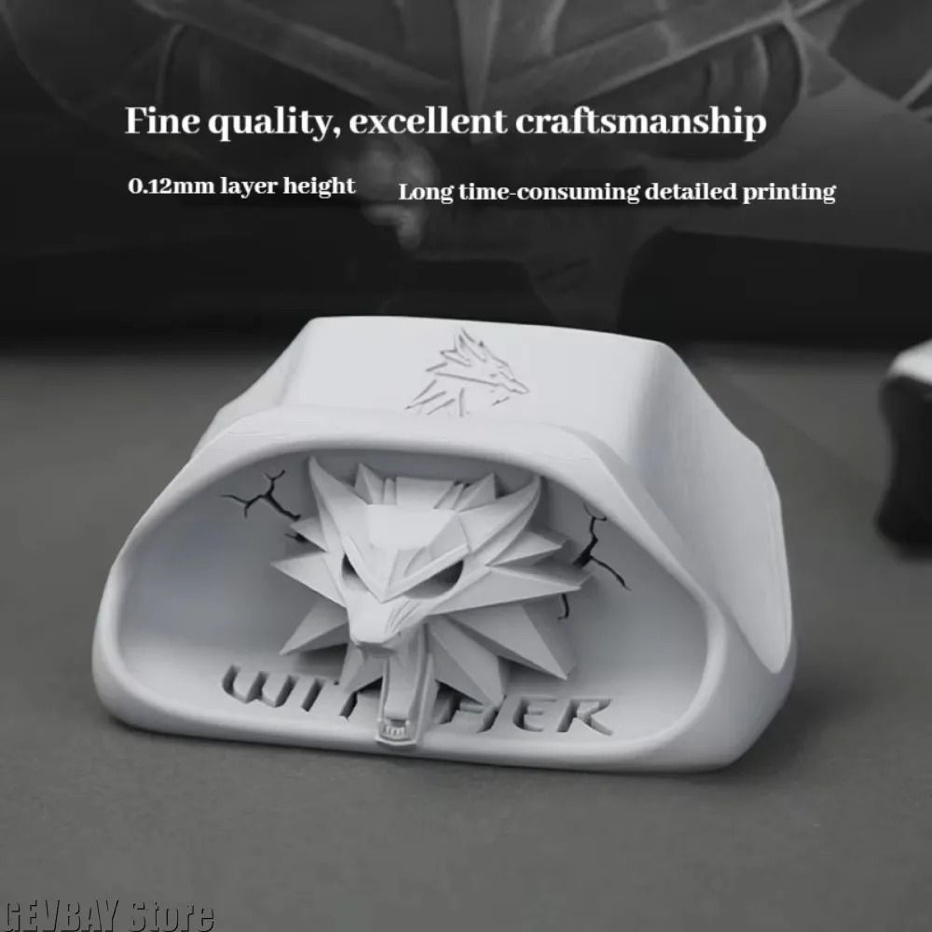 Wizard Wolf Head Controller Stand Xbox Gamepad Display Holder Desk Decor 1
