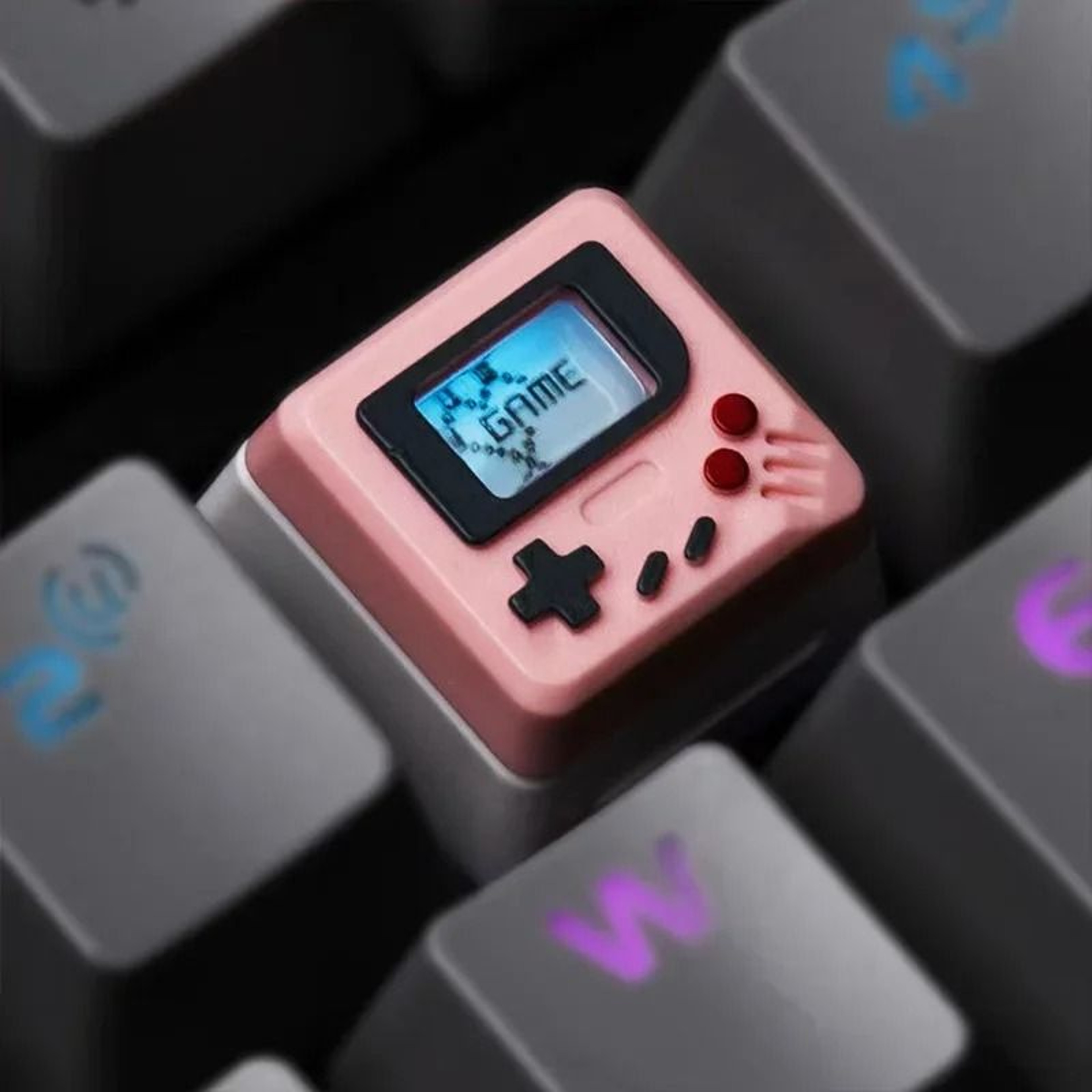 K04 Retro Transparent Keycaps 3in1 Game Console Style Custom Mechanical Keyboard Set 2