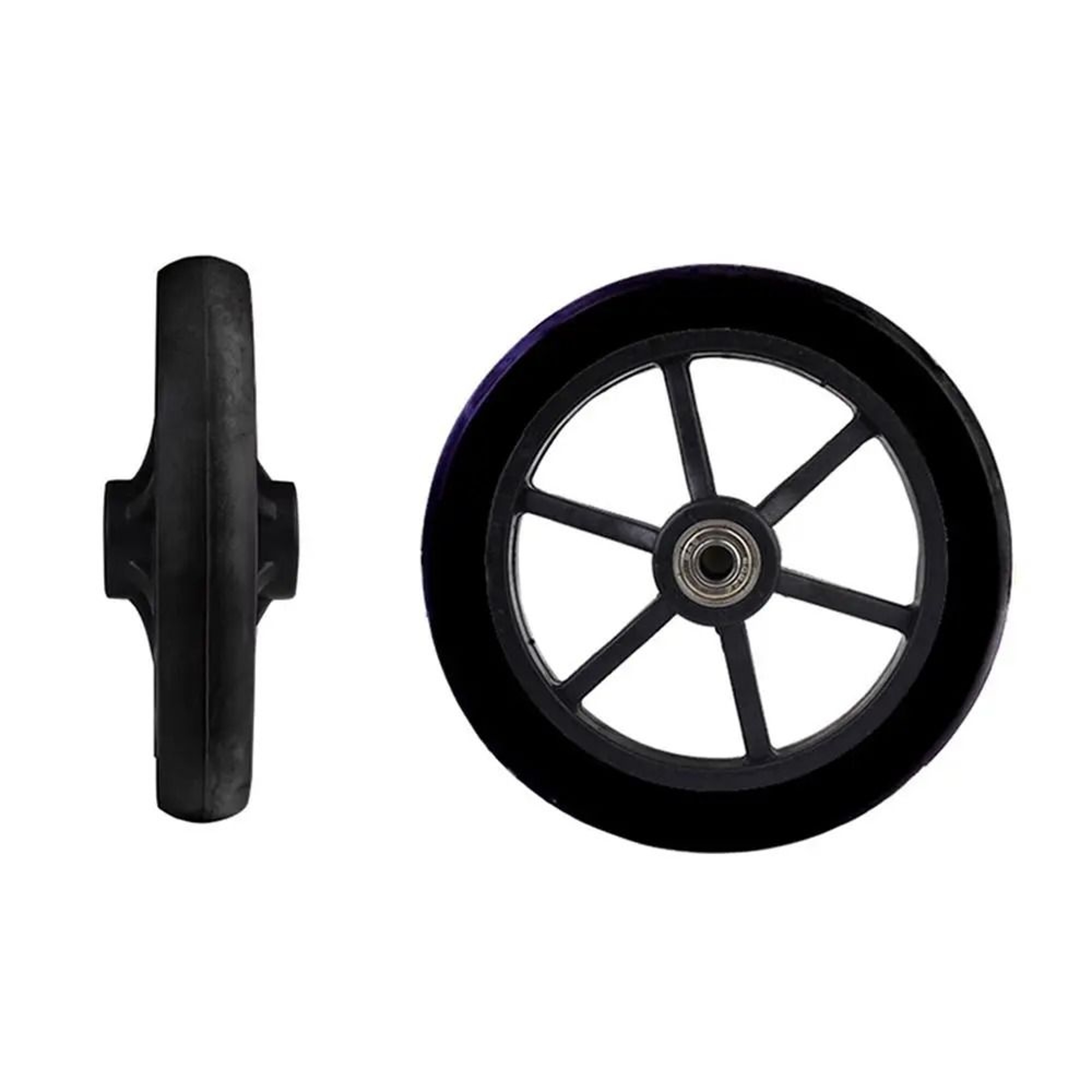 Heavy Duty Wheelchair Front Caster Wheel Solid Tire Replacement 6 7 8 Inch 8