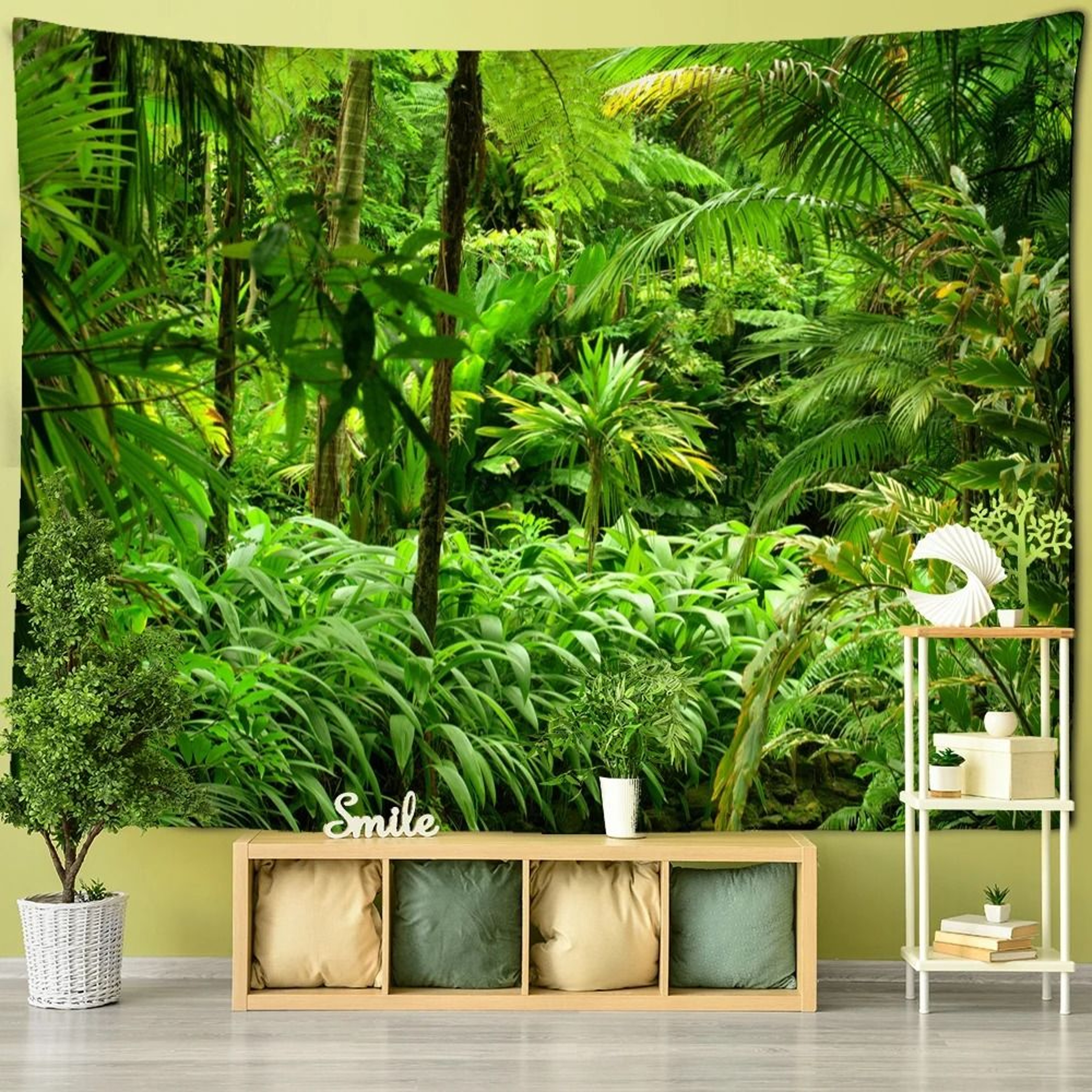 Towering Forest Tree Tapestry Boho Psychedelic Wall Hanging Nature Mural 5