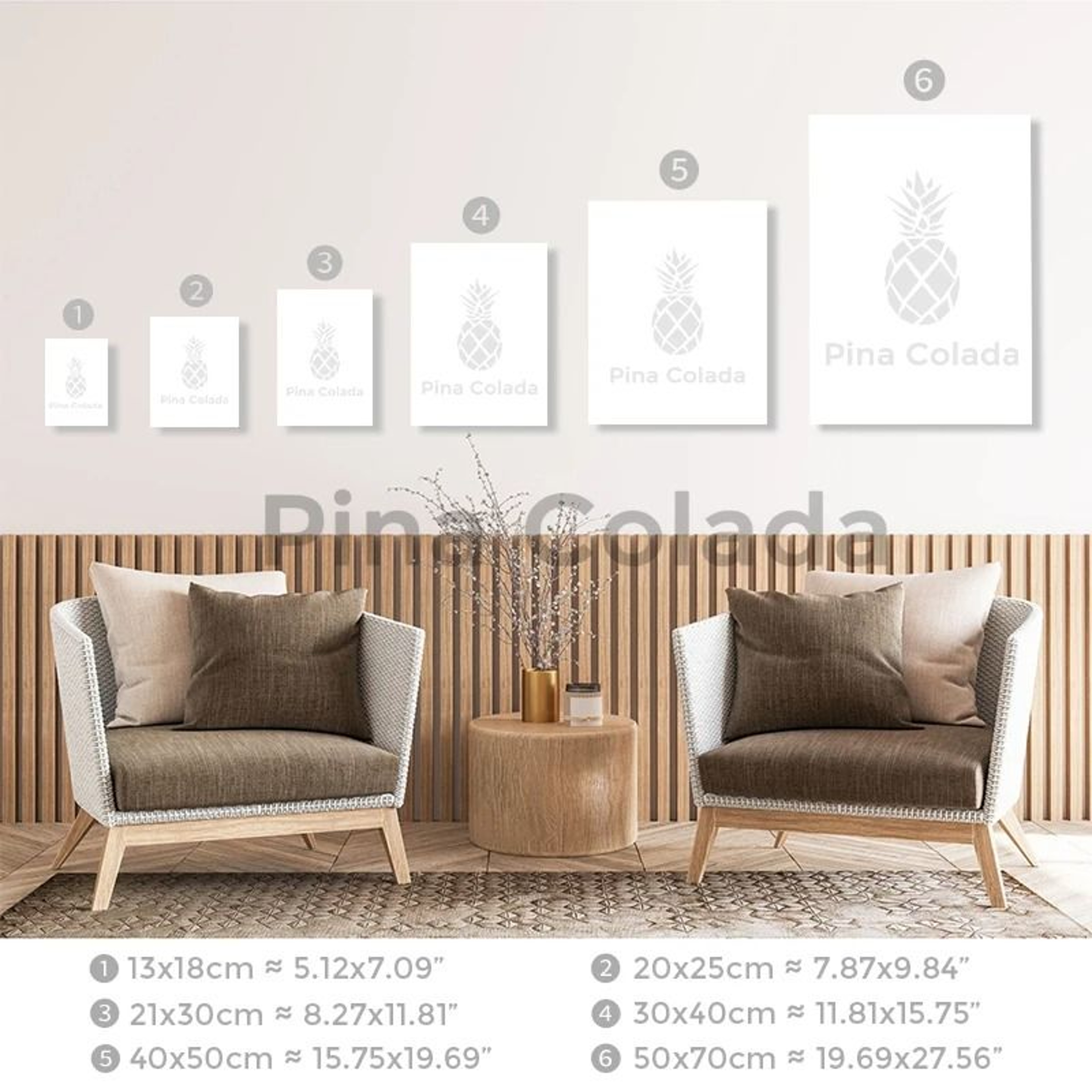 Tropical Ocean Shell Canvas Wall Art Summer Beach Aesthetic Print 4