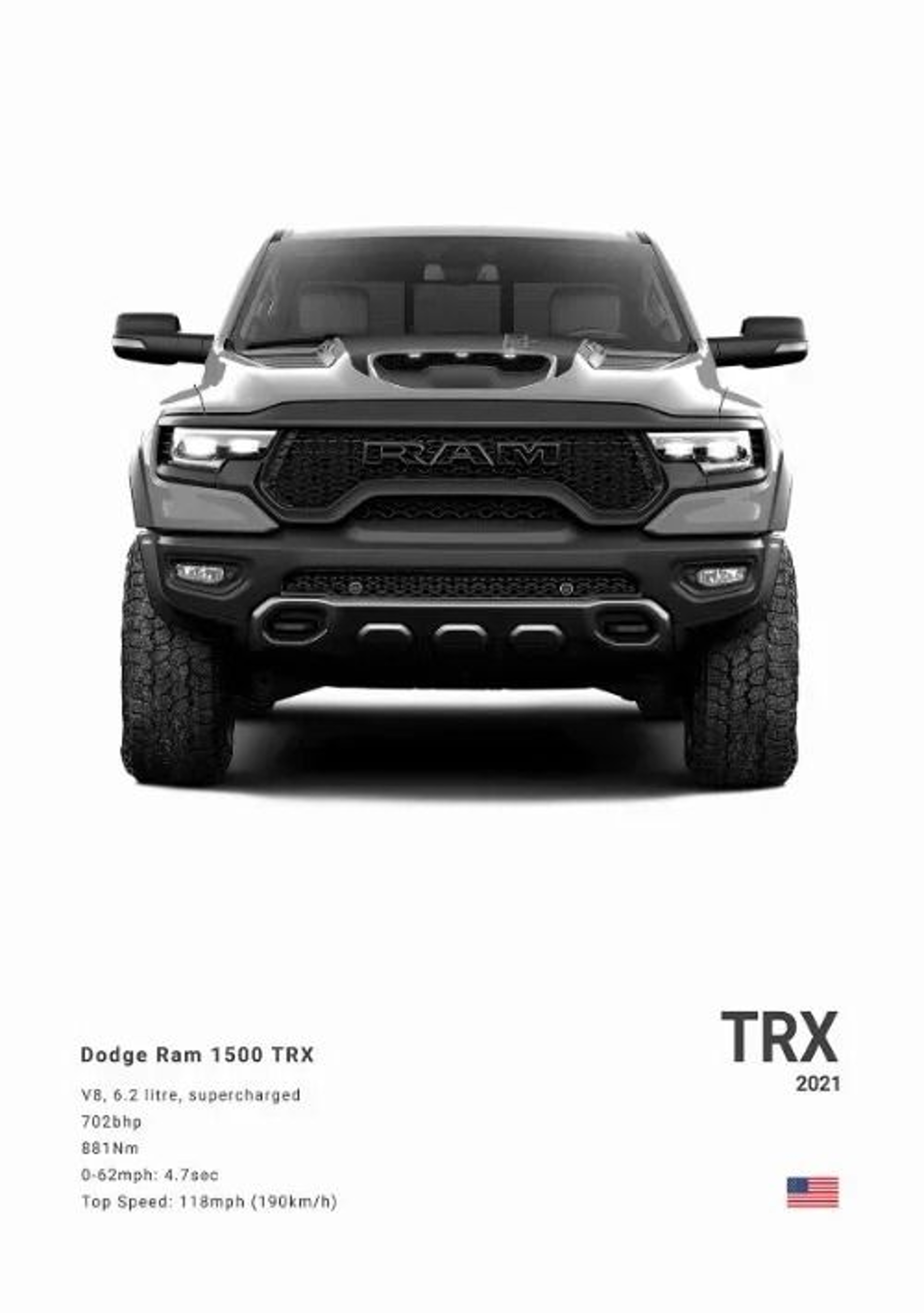 Dodge Challenger SRT Hellcat Redeye Canvas Wall Art Modern Muscle Car Poster 15