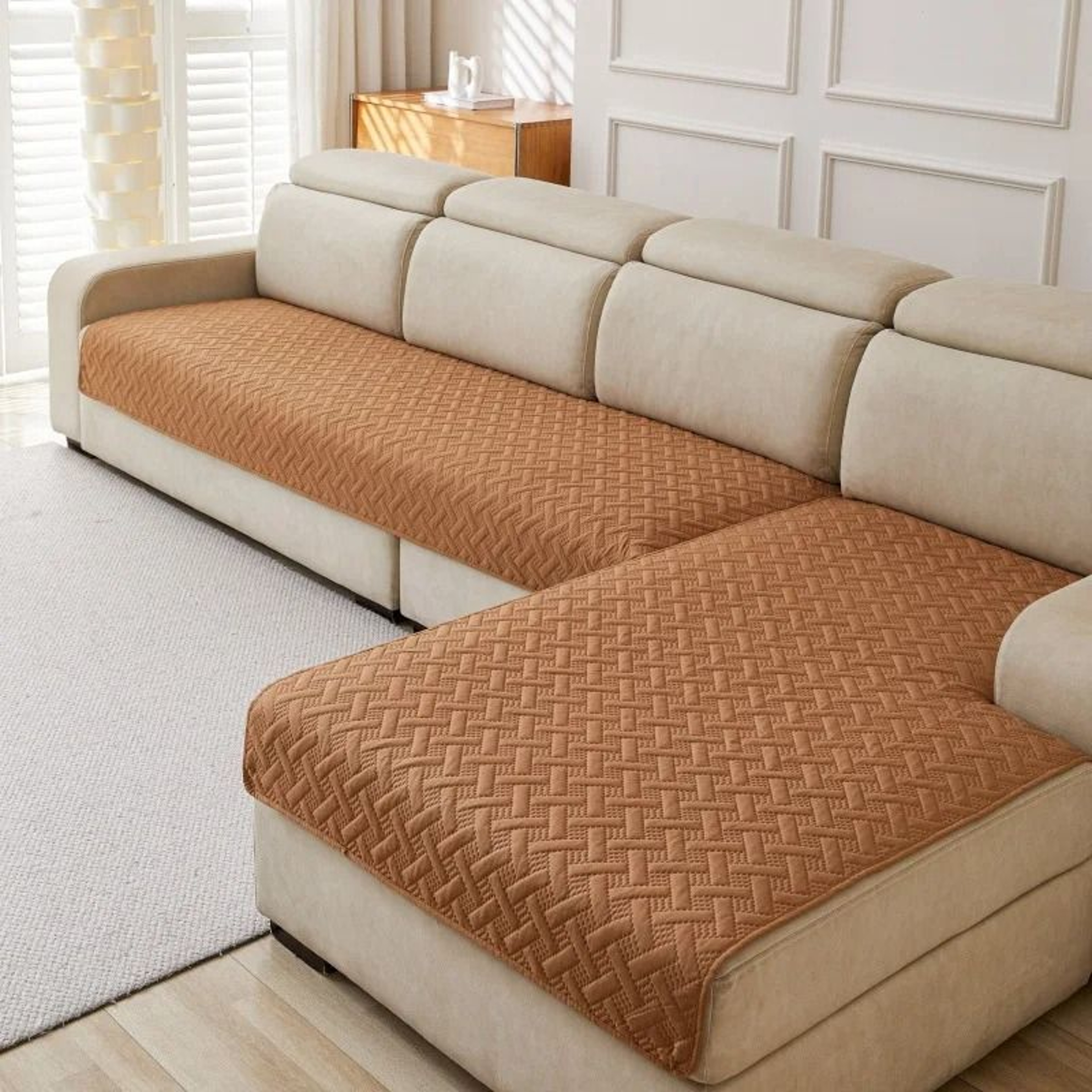 Waterproof Pet Sofa Cover  ScratchProof Washable Couch Protector With Embroidered Design 9