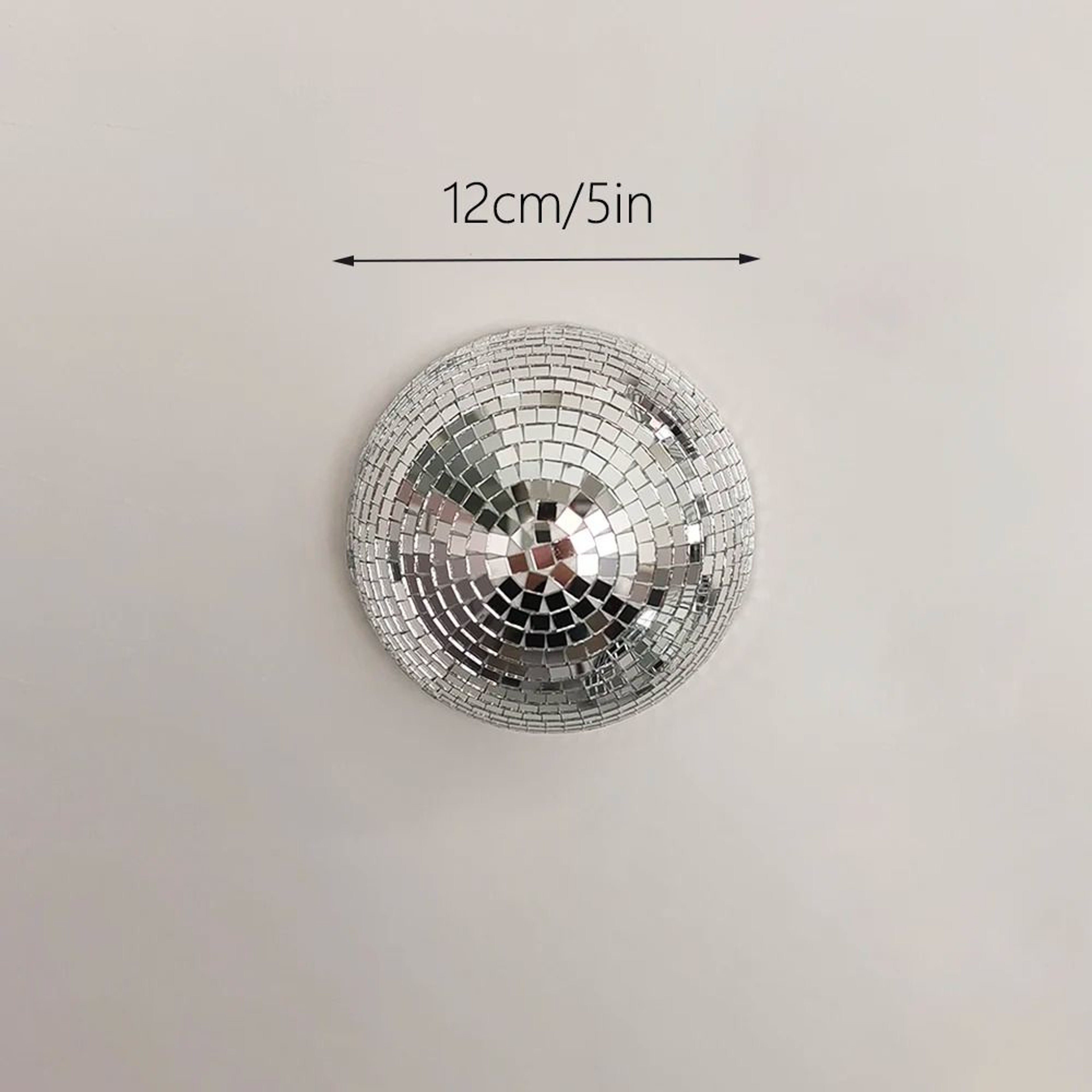 Modern Disco Mirror Wall Art Semicircle Reflective Decor For Stylish Interiors 7