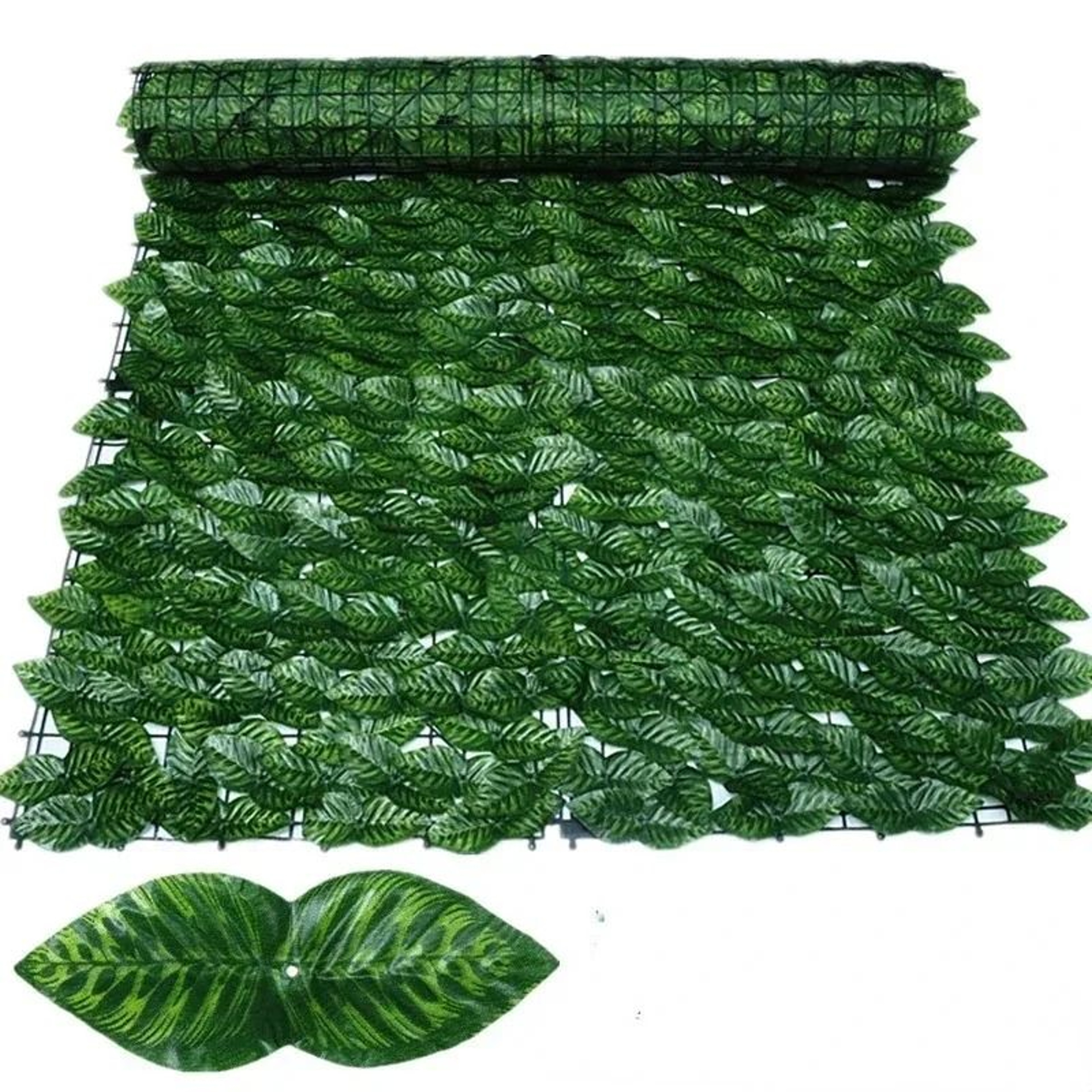 Expandable Artificial Ivy Leaf Fence Privacy Screen Green Garden Balcony Decor 18
