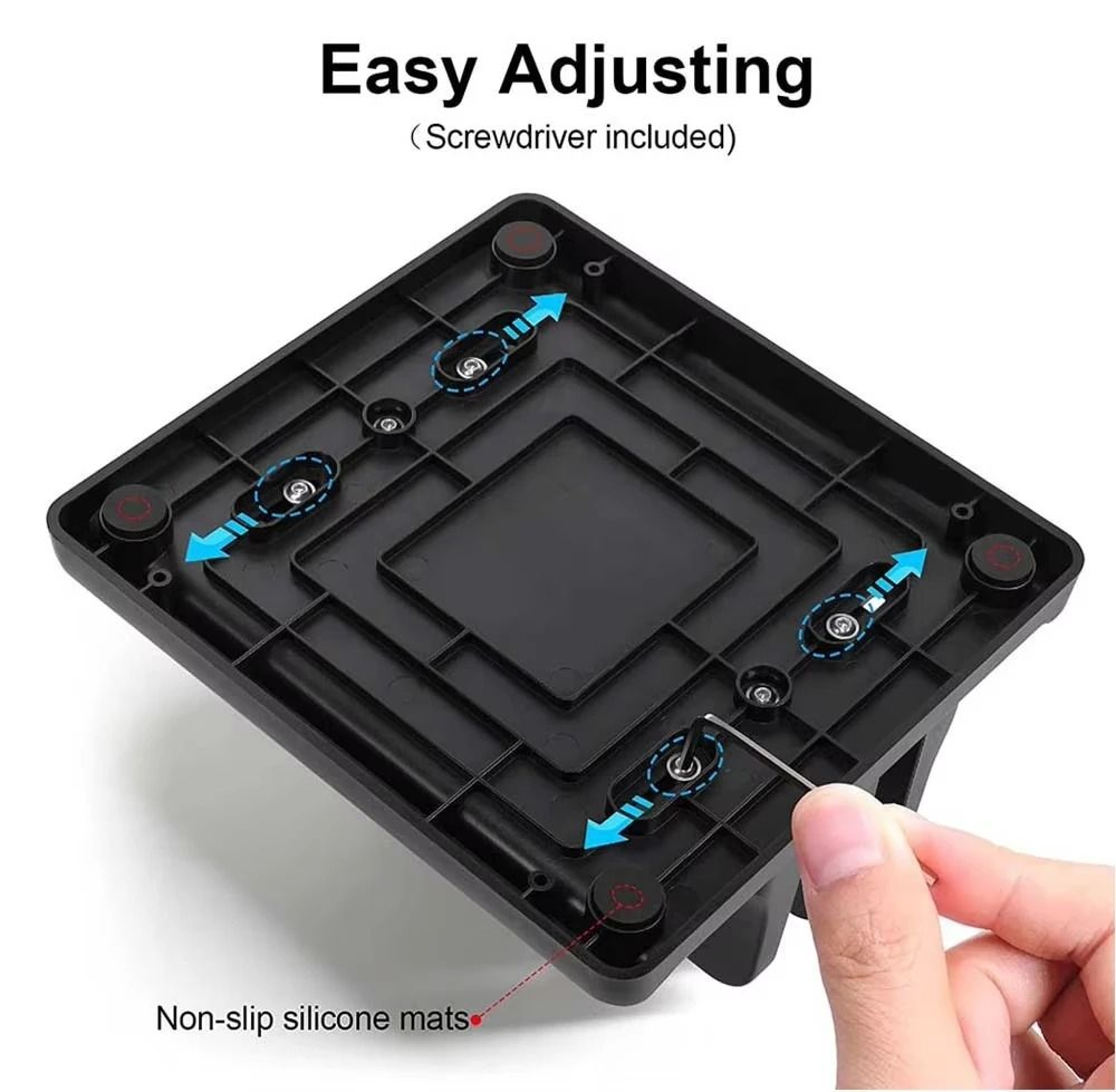 Adjustable 4 Slot Vertical Laptop Stand Space Saving Desk Organizer 5