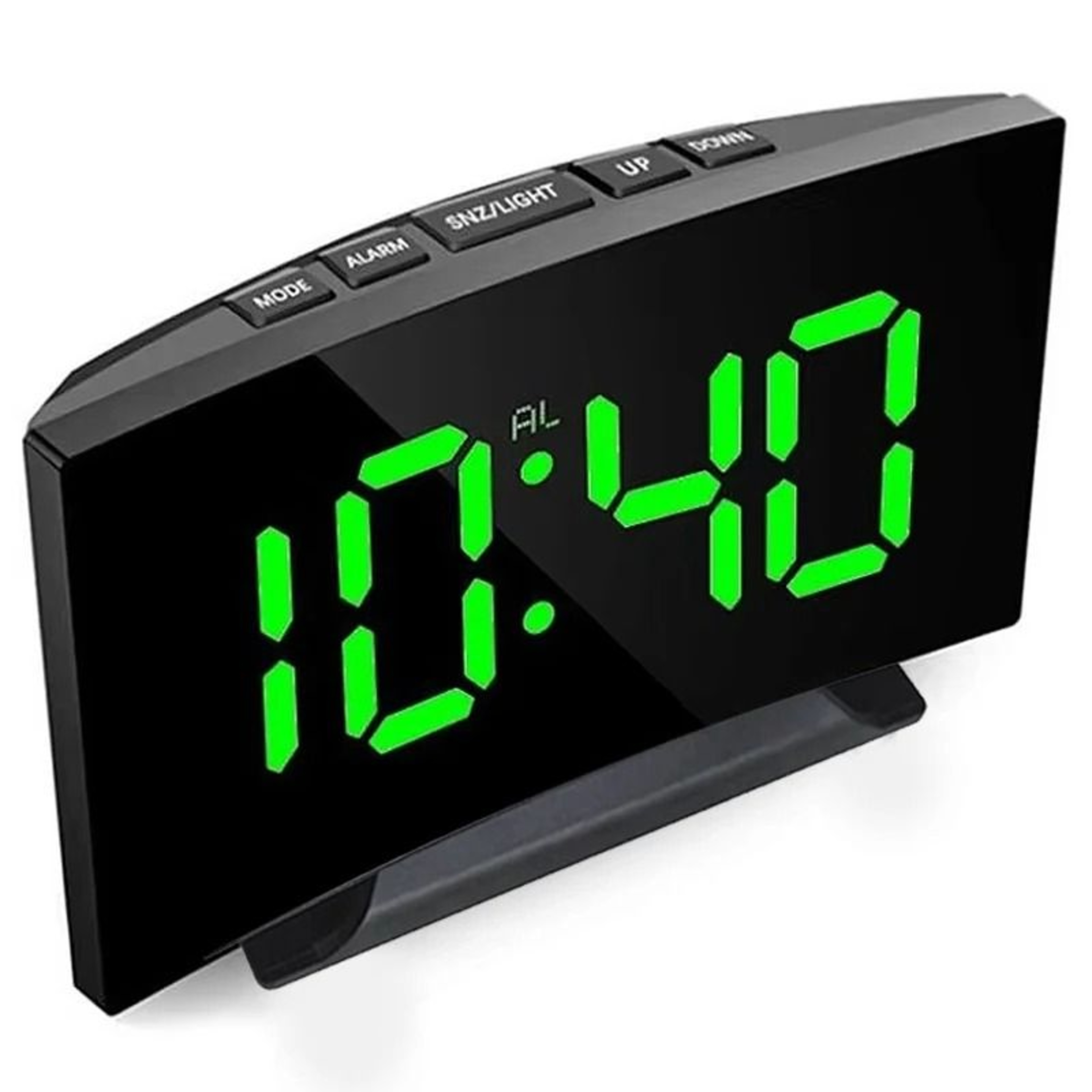 LED Digital Alarm Clock Large Display With Temperature Calendar Nightlight 0