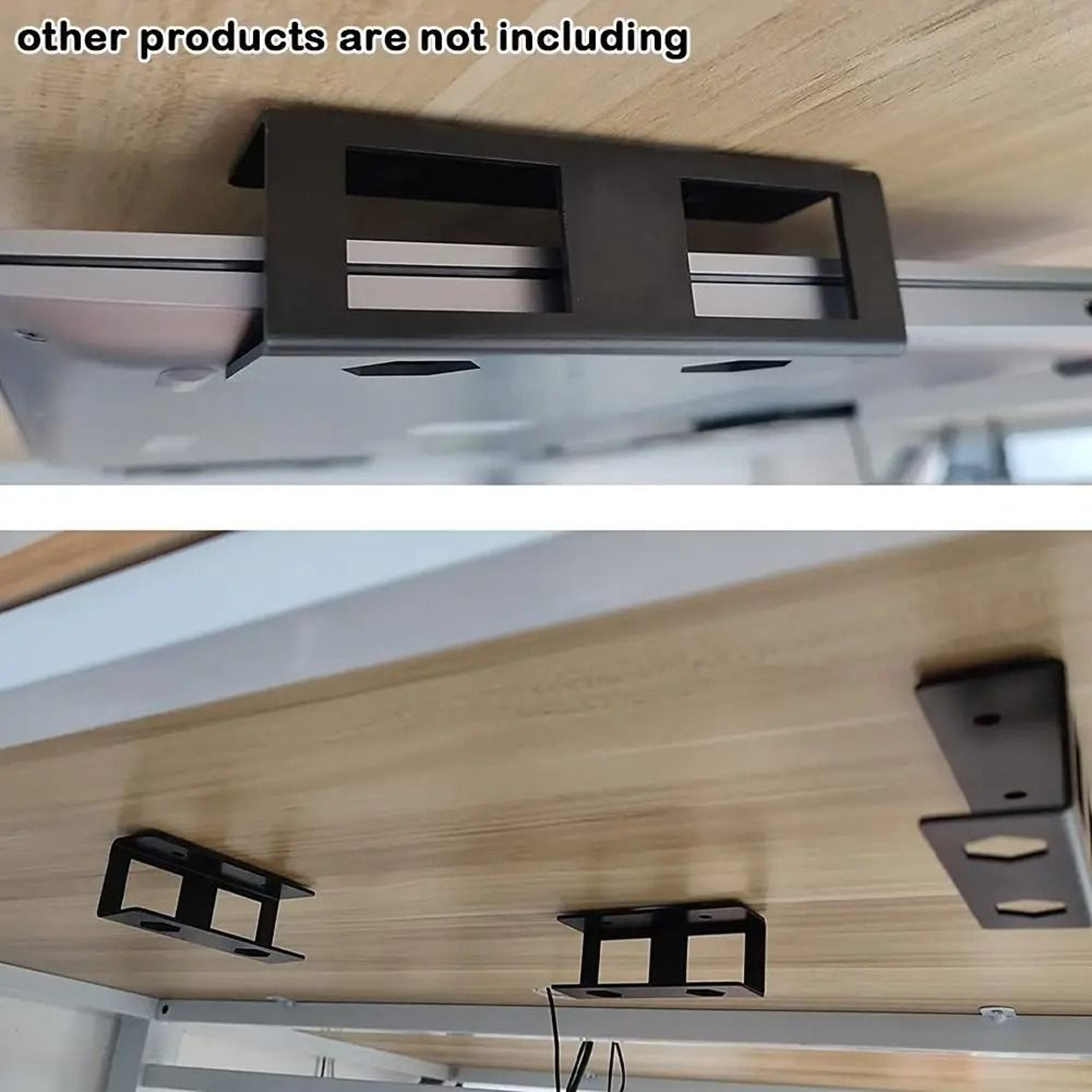 Under Desk Laptop Holder Portable Notebook Storage Mount Bracket Organizer 2