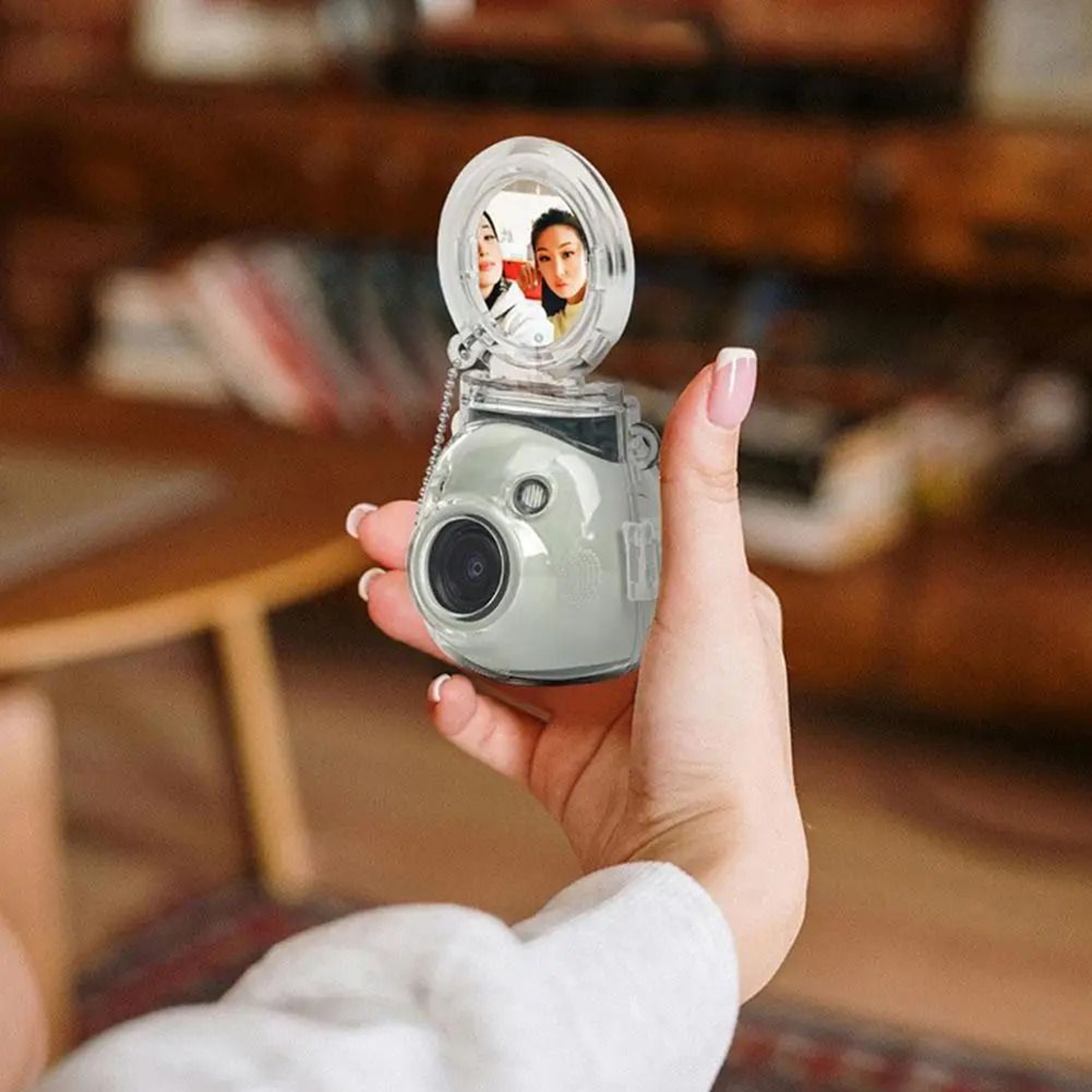 Instax Pal Crystal Clear Protective Case With Selfie Mirror Anti Scratch Cover 3