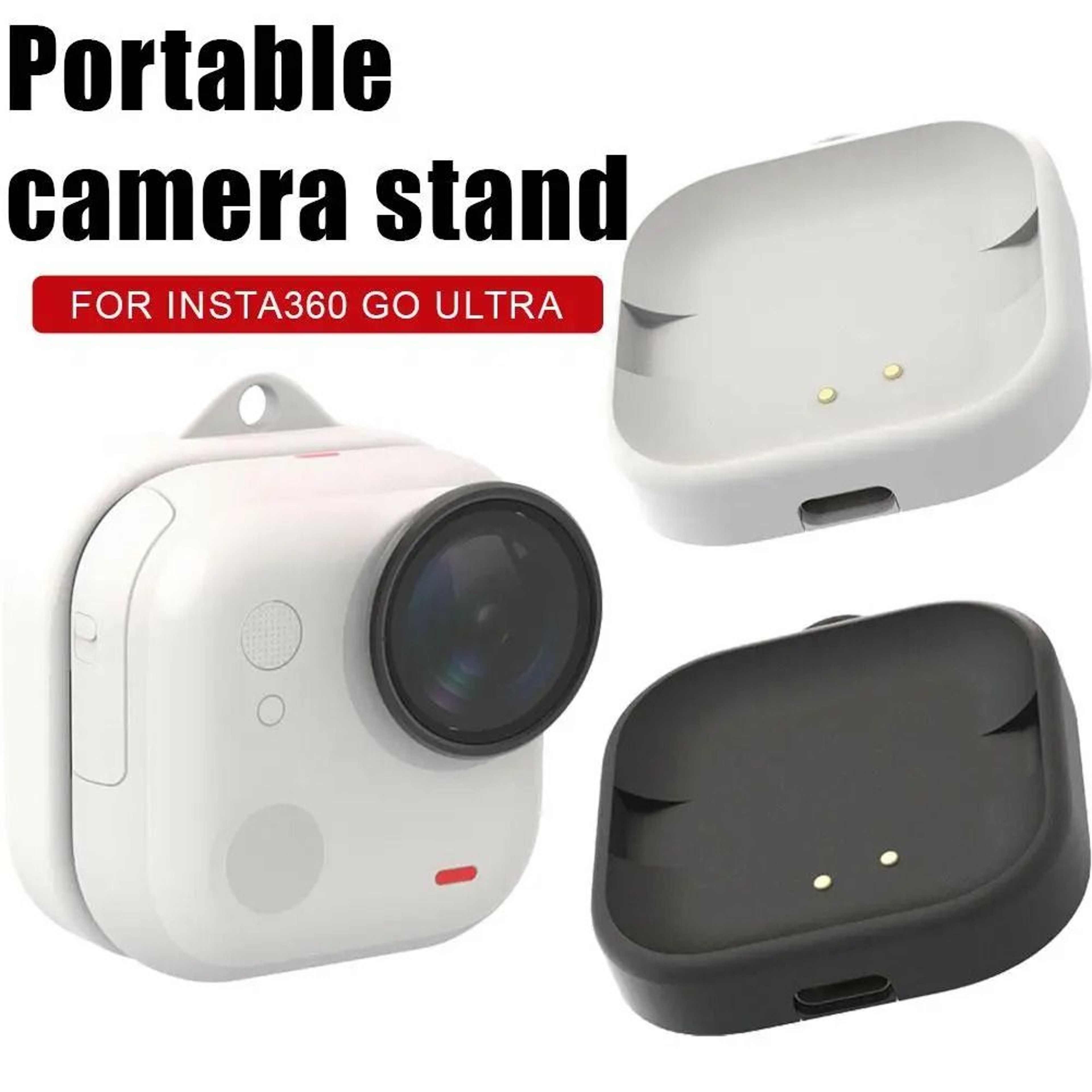 Magnetic Charging Dock Stand For Insta360 GO Ultra Fast Wireless Camera Charger Base 1
