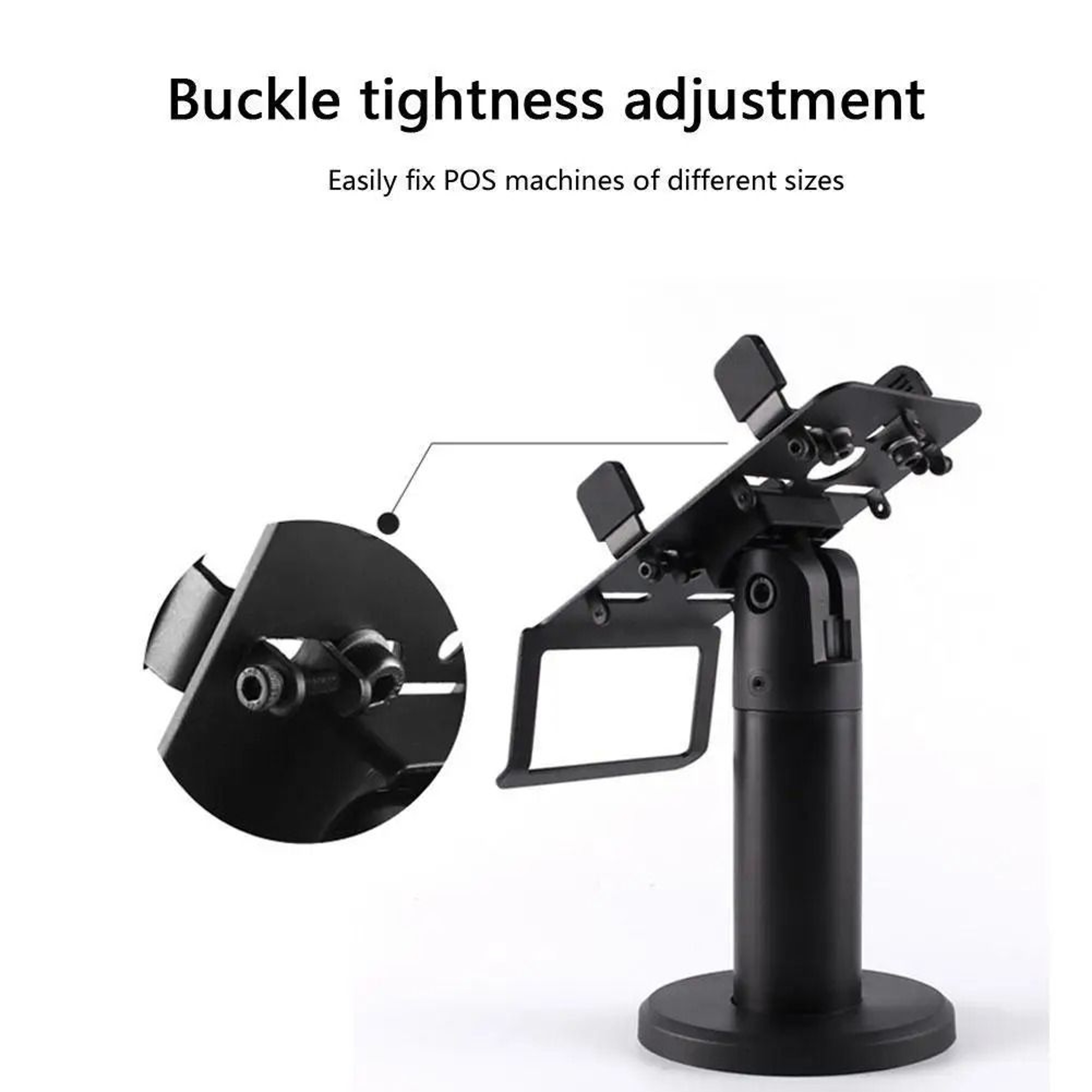 Adjustable Rotating POS Machine Stand  Secure Counter Display Holder 3