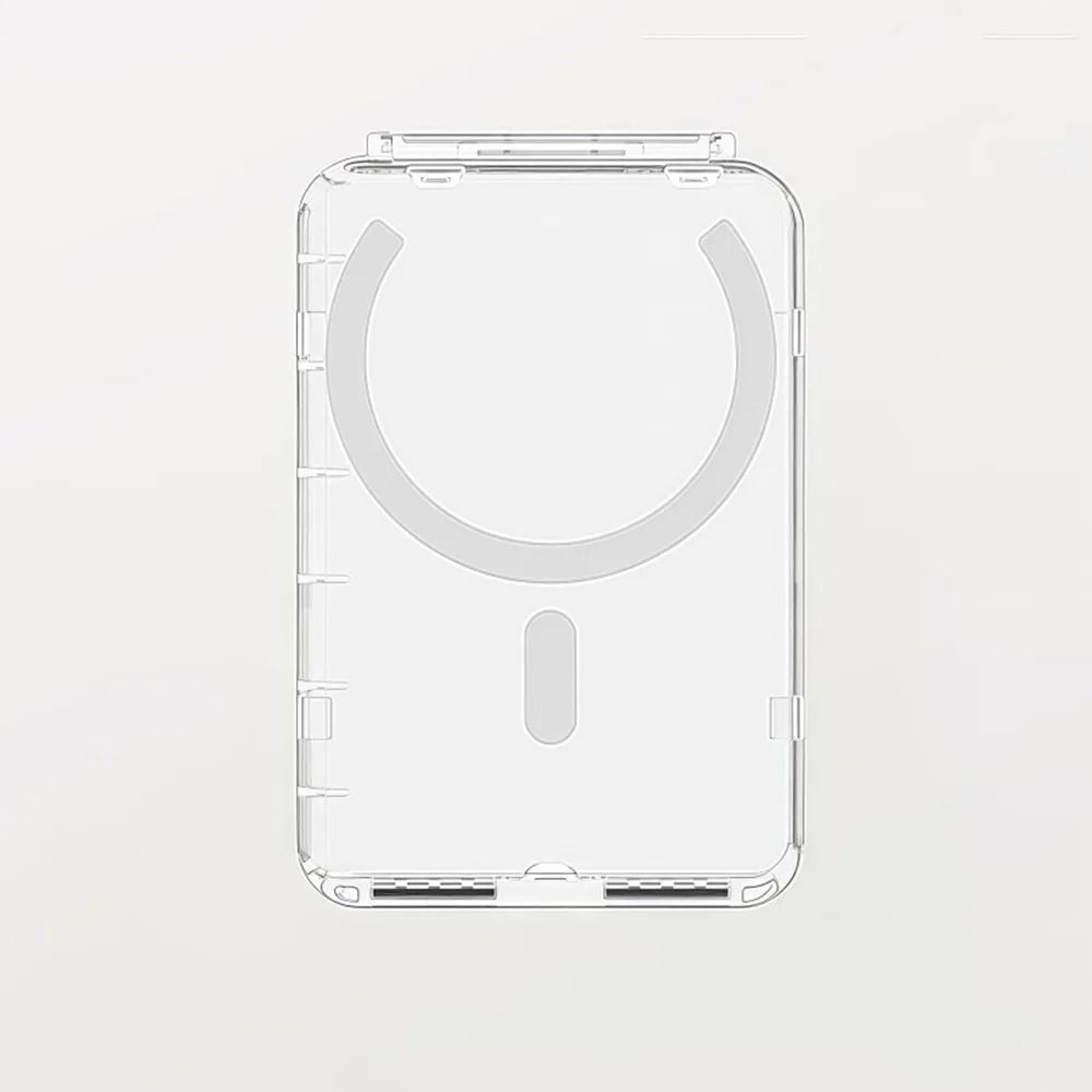 Transparent MagSafe Card Holder Wallet With Stand For IPhone 171615141312 6